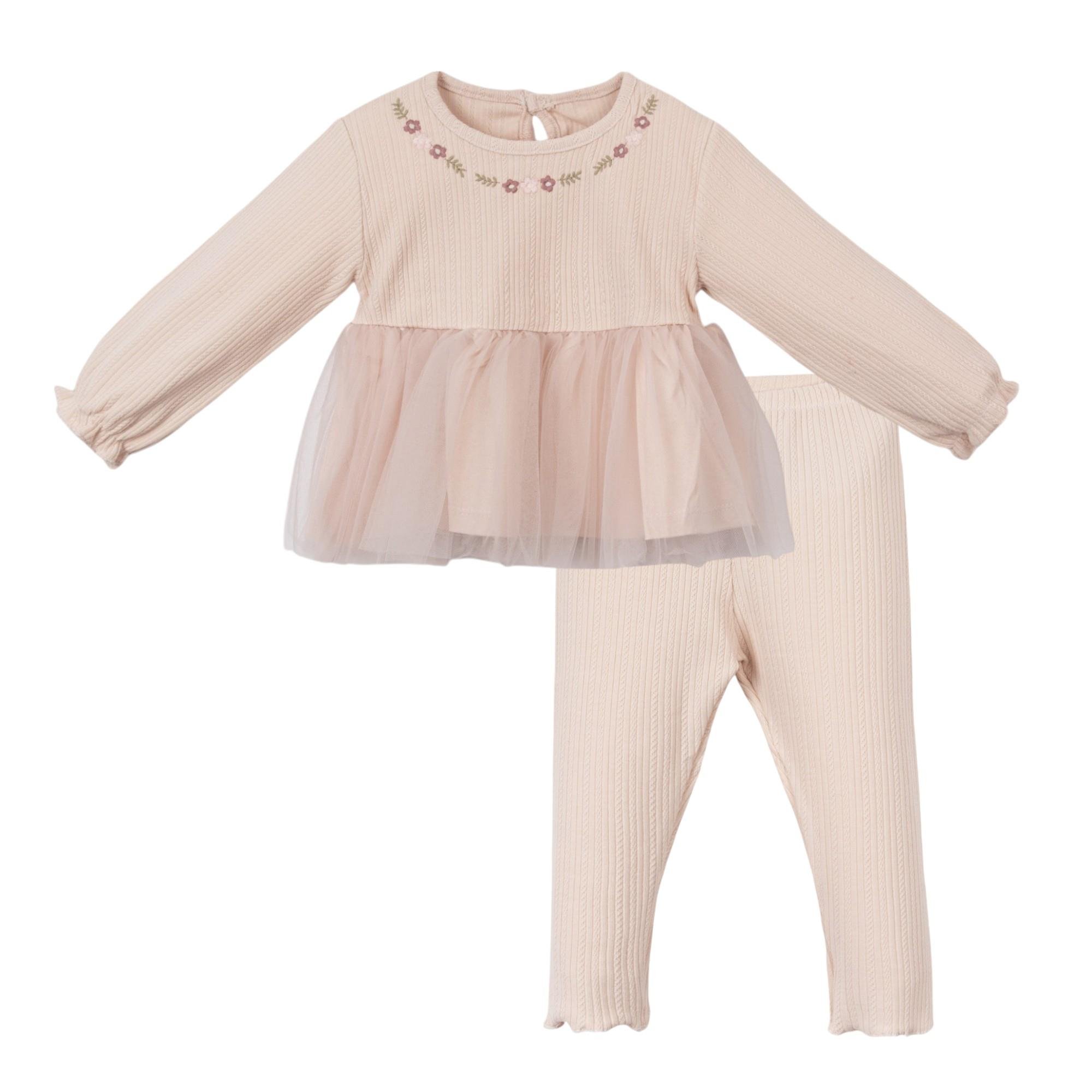 Mono Taytlı Kız Bebek İkili Takım