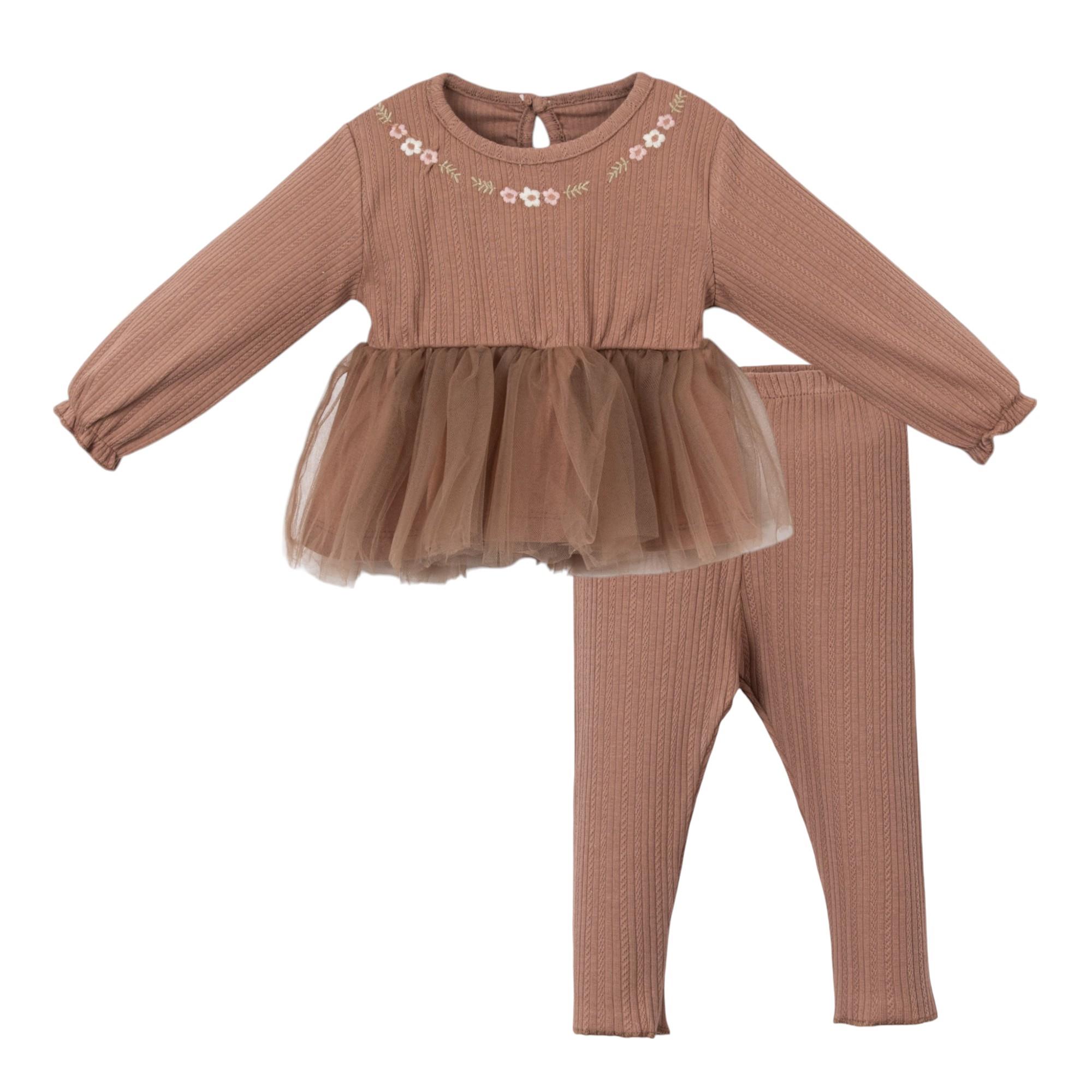 Mono Taytlı Kız Bebek İkili Takım