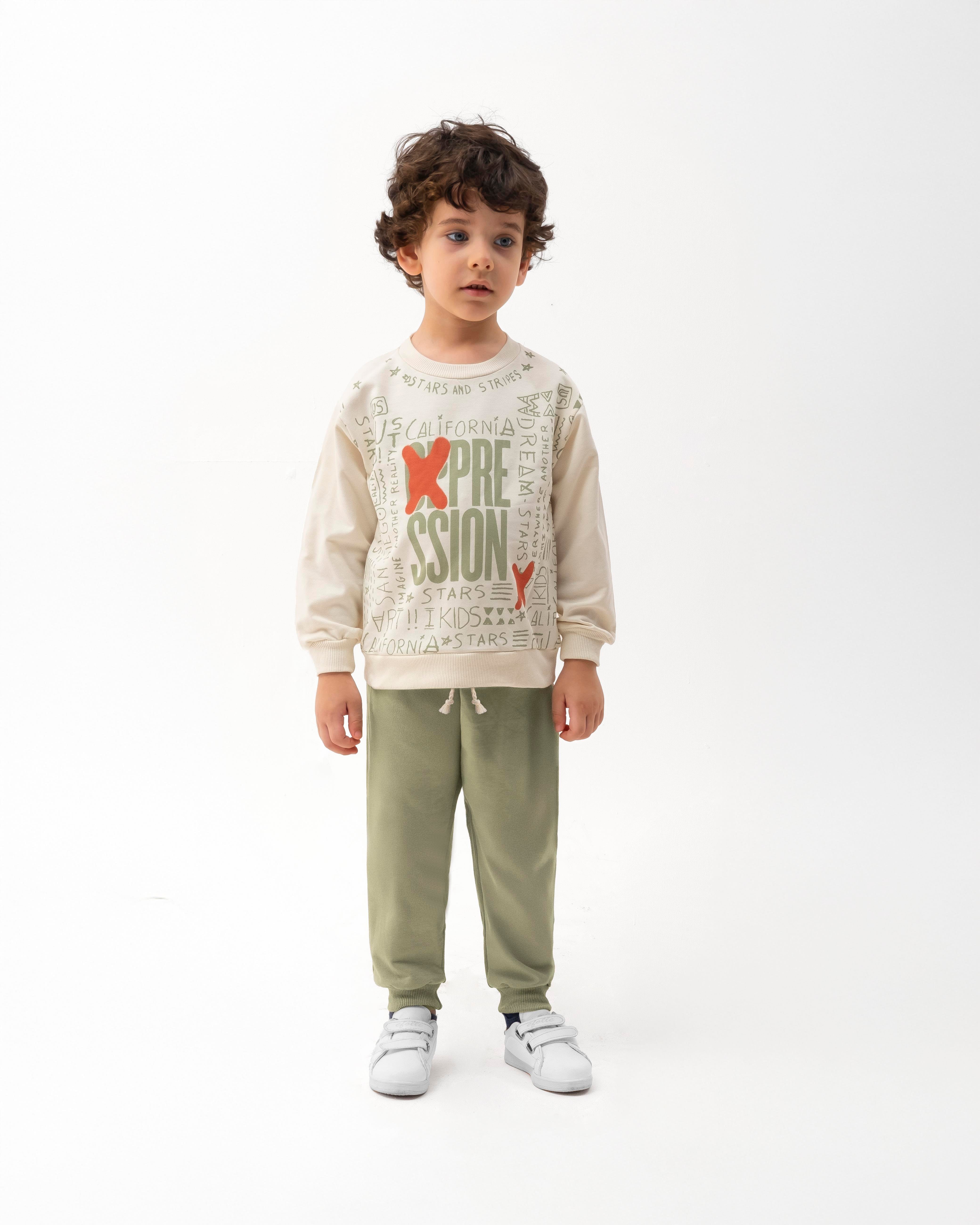 MONVOİ KİDS BASKI DETAYLI  ERKEK ÇOCUK 2 Lİ TAKIM 2-6 Y