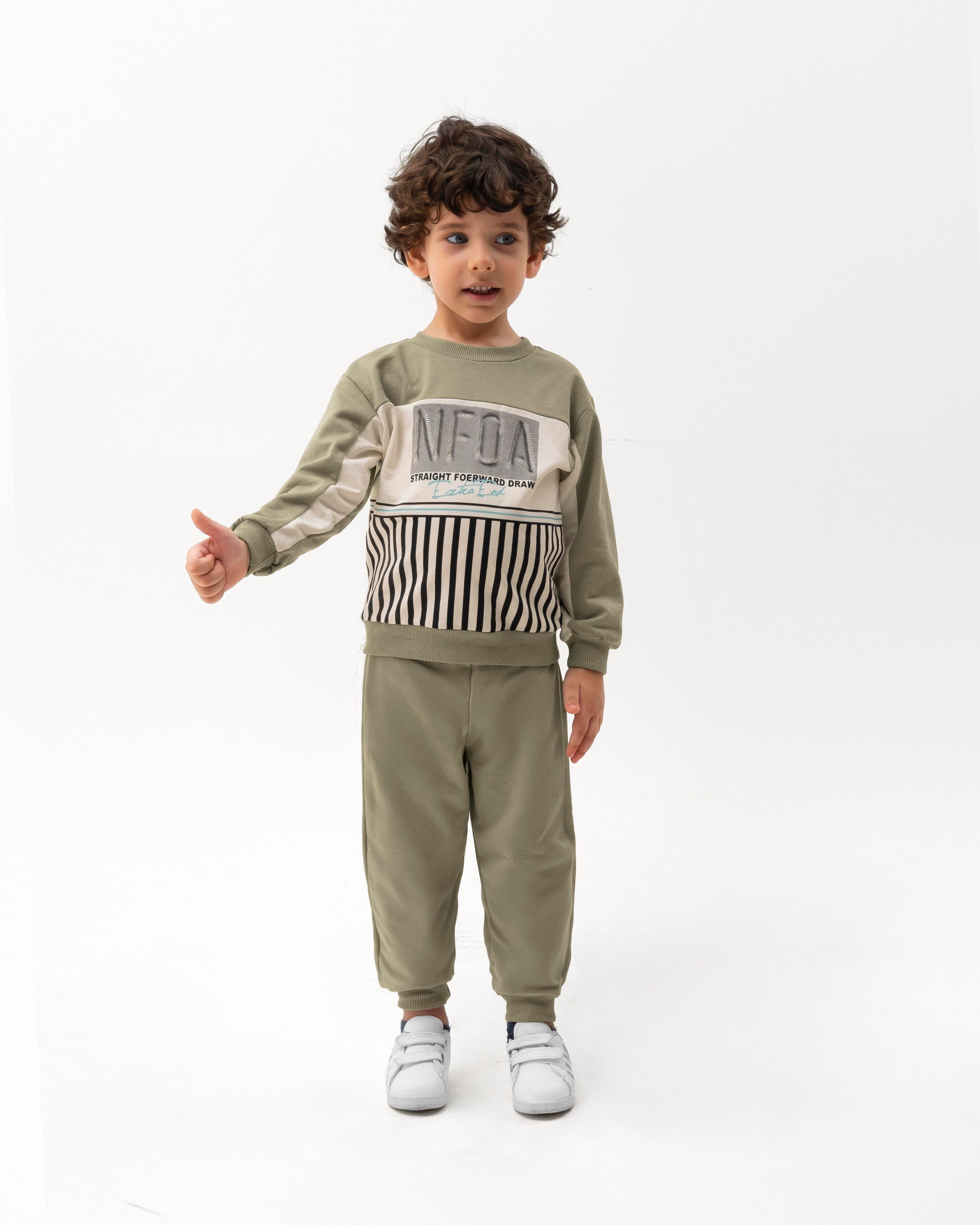 MONVOİ KİDS BASKI DETAYLI  ERKEK ÇOCUK 2 Lİ TAKIM 2-6 Y