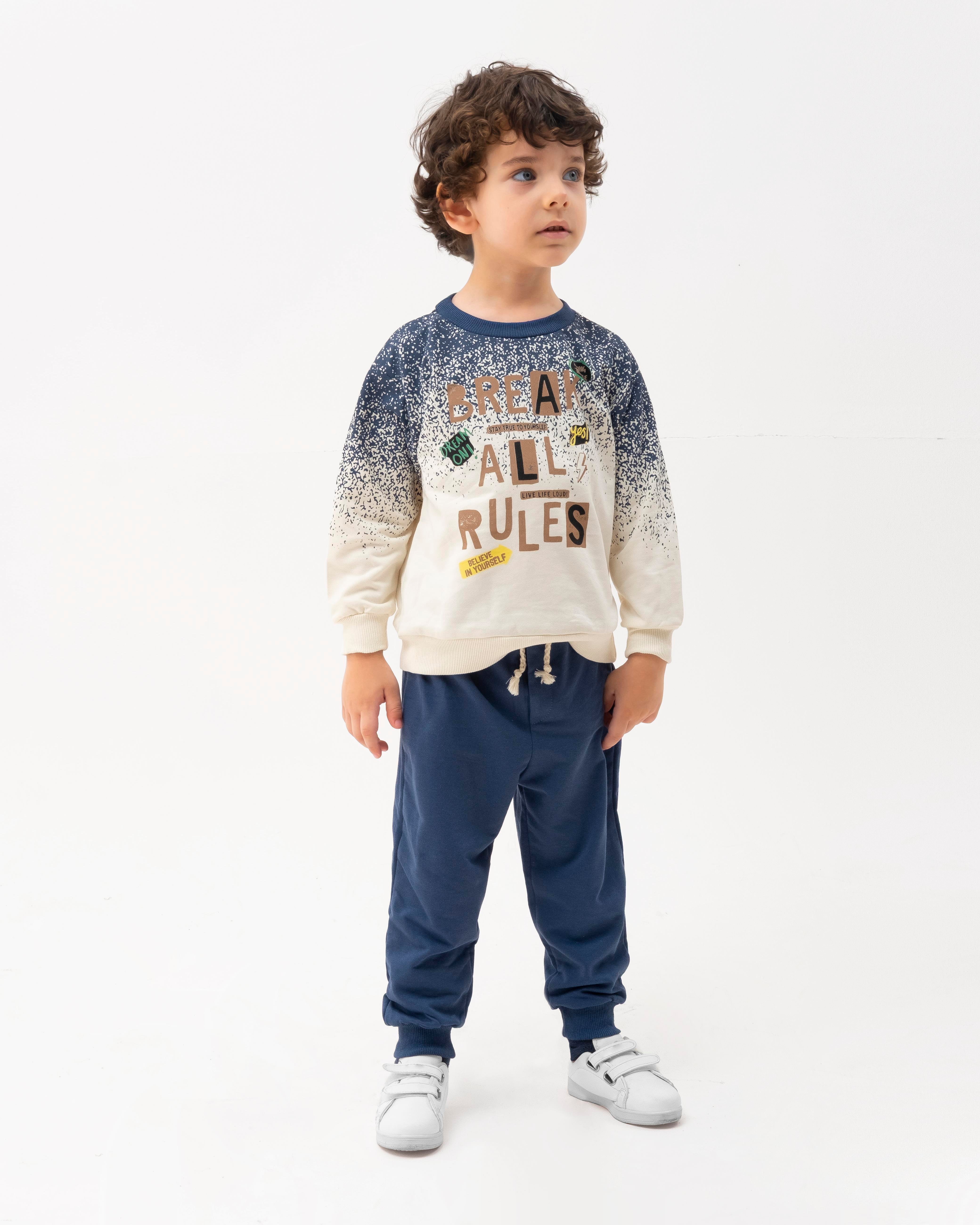 MONVOİ KİDS BASKI DETAYLI  ERKEK ÇOCUK 2 Lİ TAKIM 2-6 Y