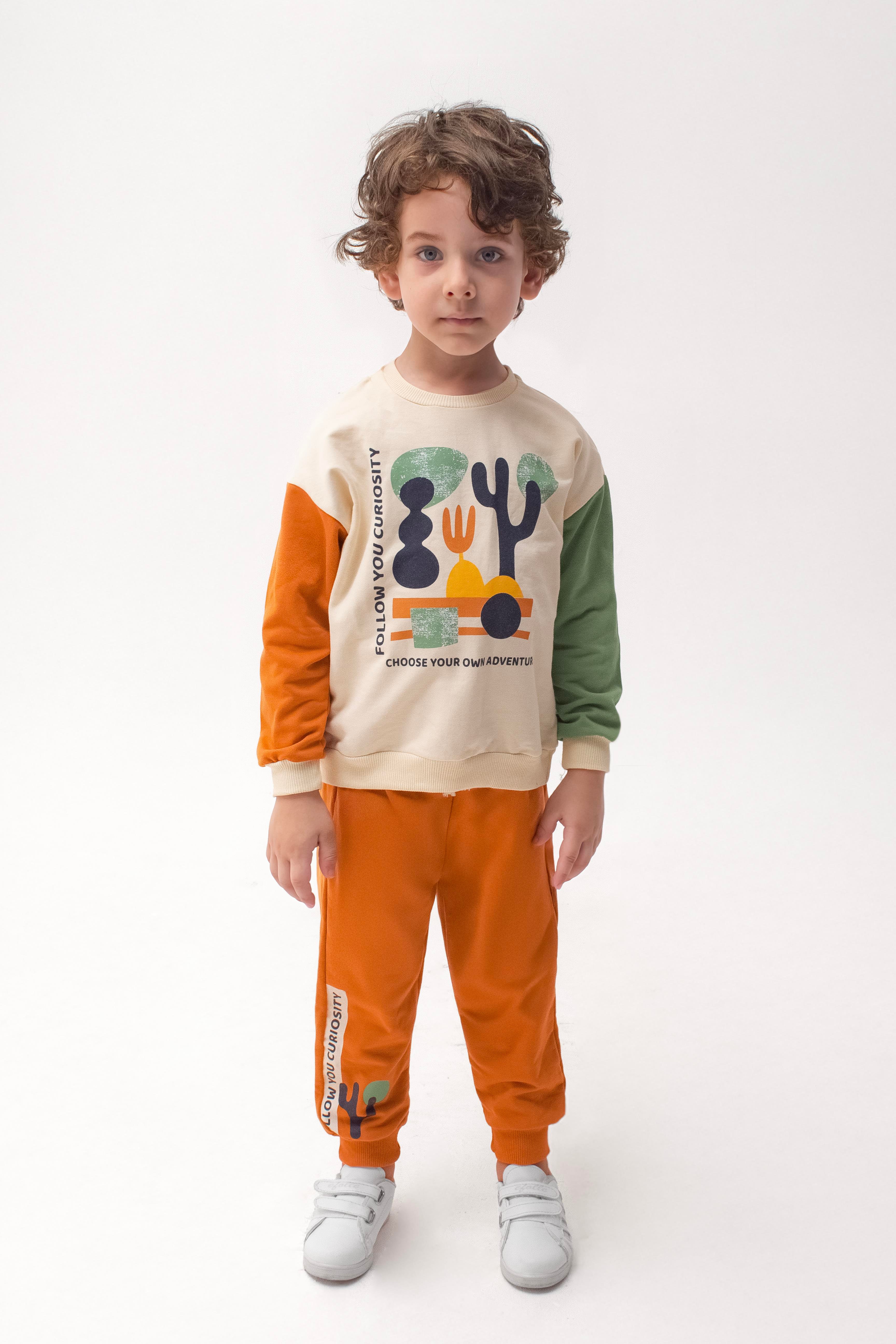 MONVOİ KİDS BASKI DETAYLI  ERKEK ÇOCUK 2 Lİ TAKIM 2-6 Y