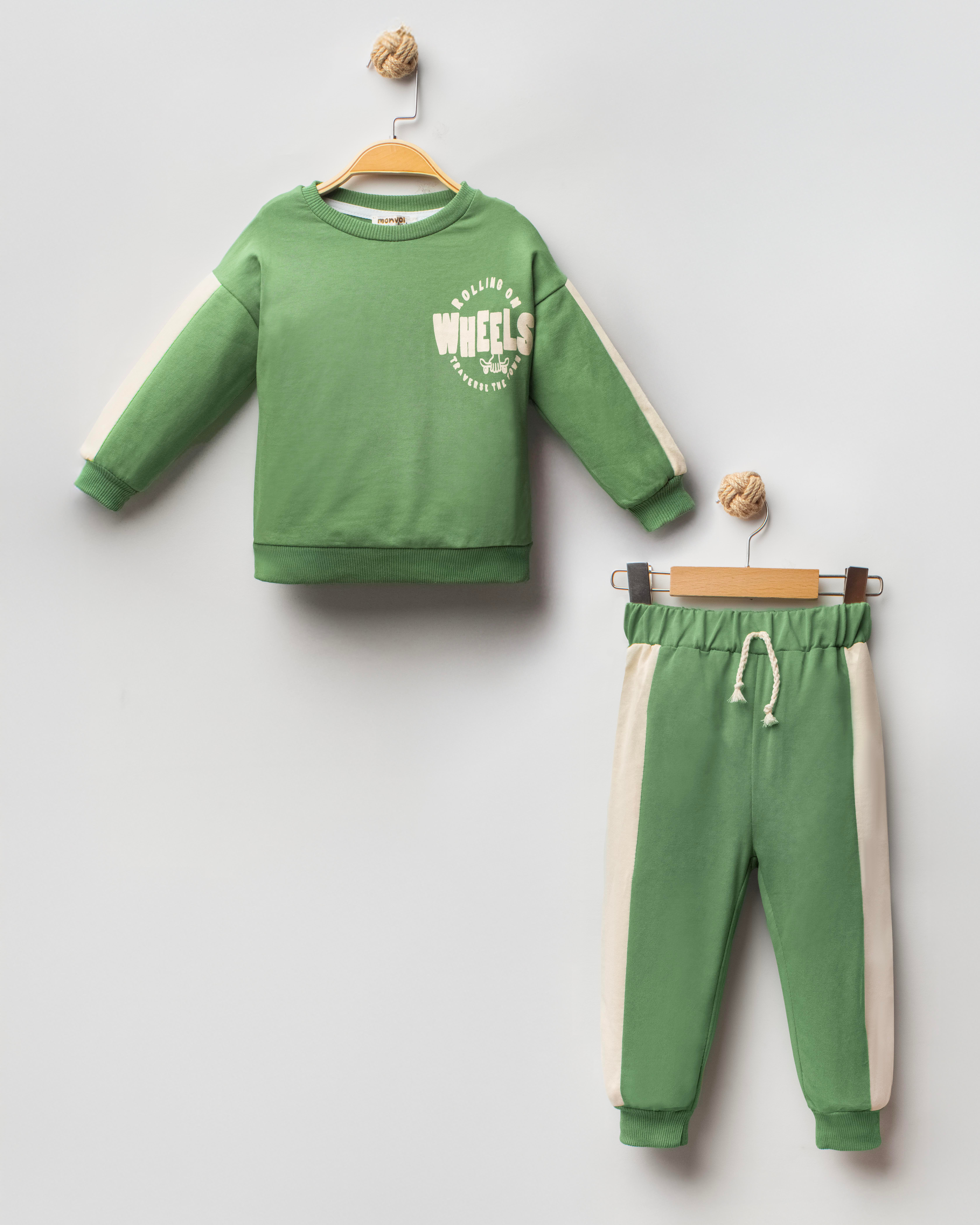 MONVOİ KİDS BASKI DETAYLI  ERKEK ÇOCUK 2 Lİ TAKIM 2-6 Y