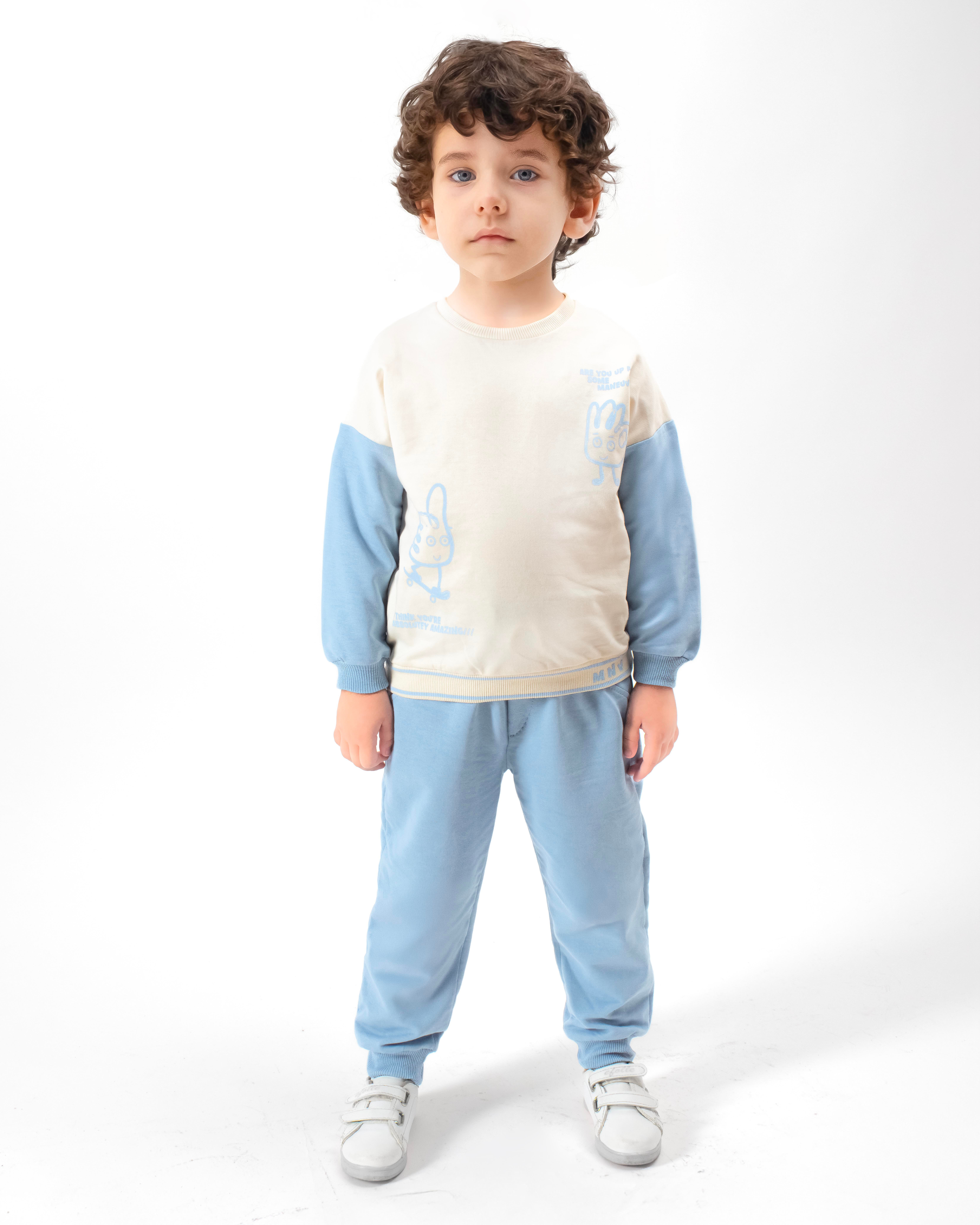 MONVOİ KİDS BASKI DETAYLI  ERKEK ÇOCUK 2 Lİ TAKIM