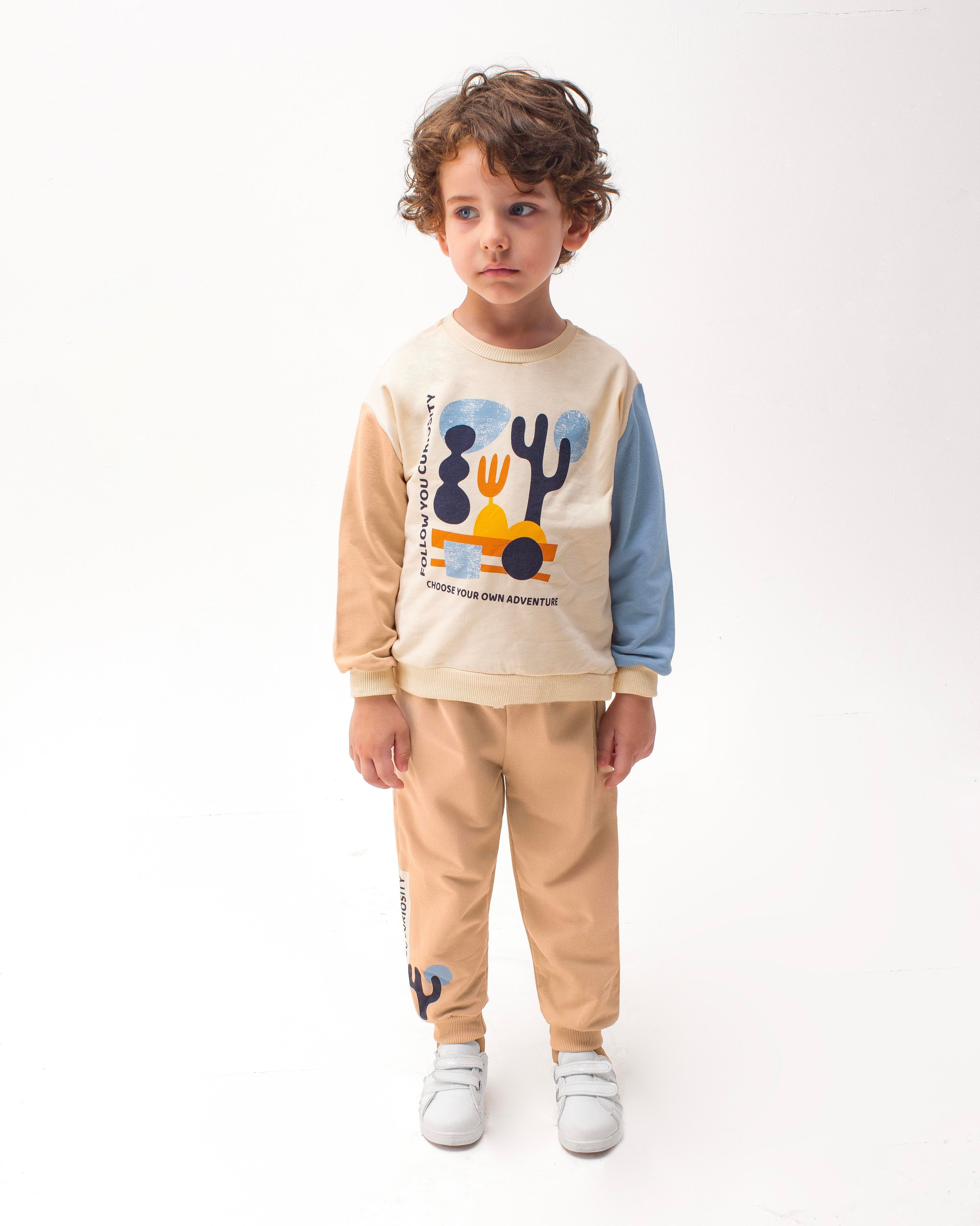 MONVOİ KİDS BASKI DETAYLI  ERKEK ÇOCUK 2 Lİ TAKIM 2-6 Y