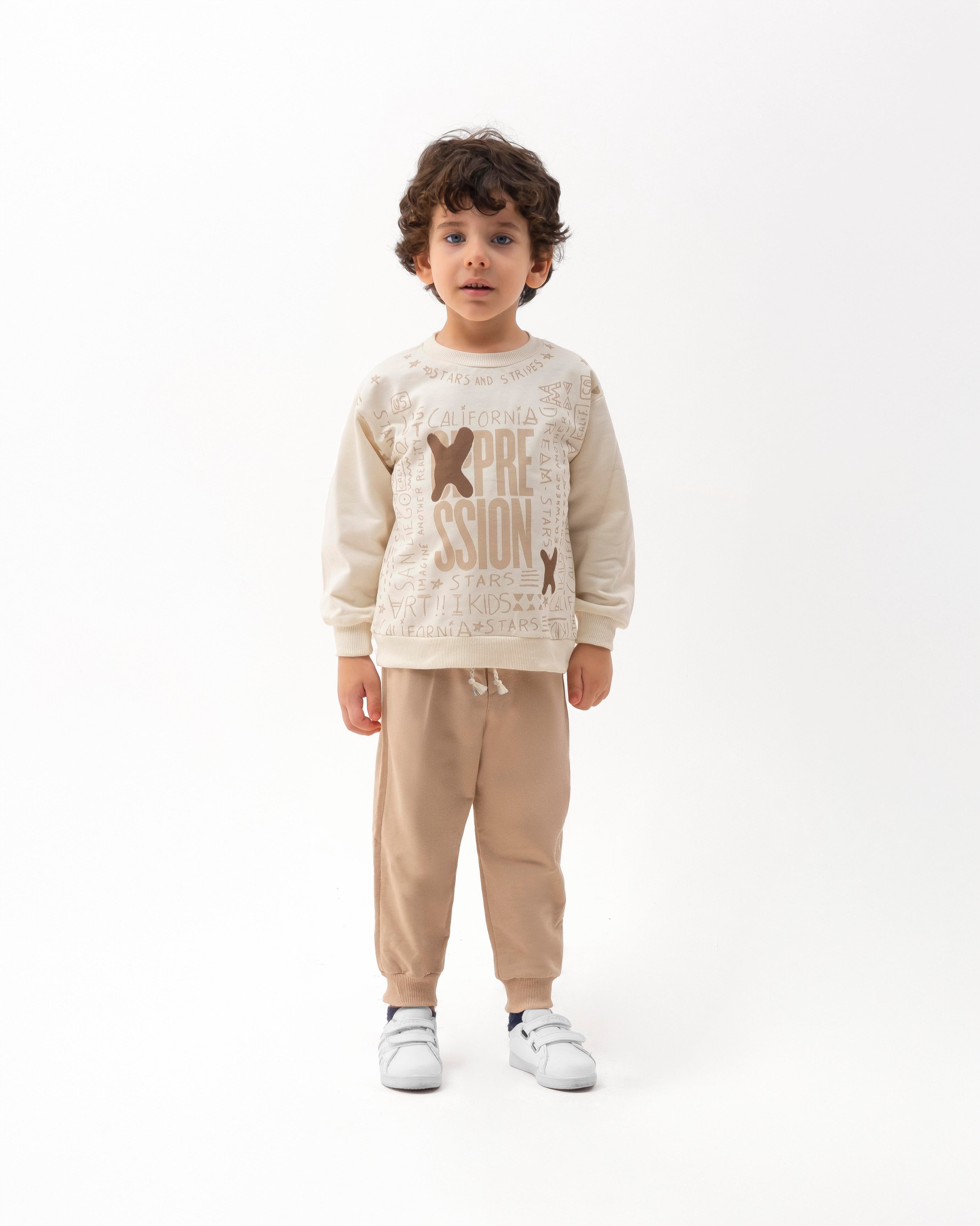 MONVOİ KİDS BASKI DETAYLI  ERKEK ÇOCUK 2 Lİ TAKIM 2-6 Y