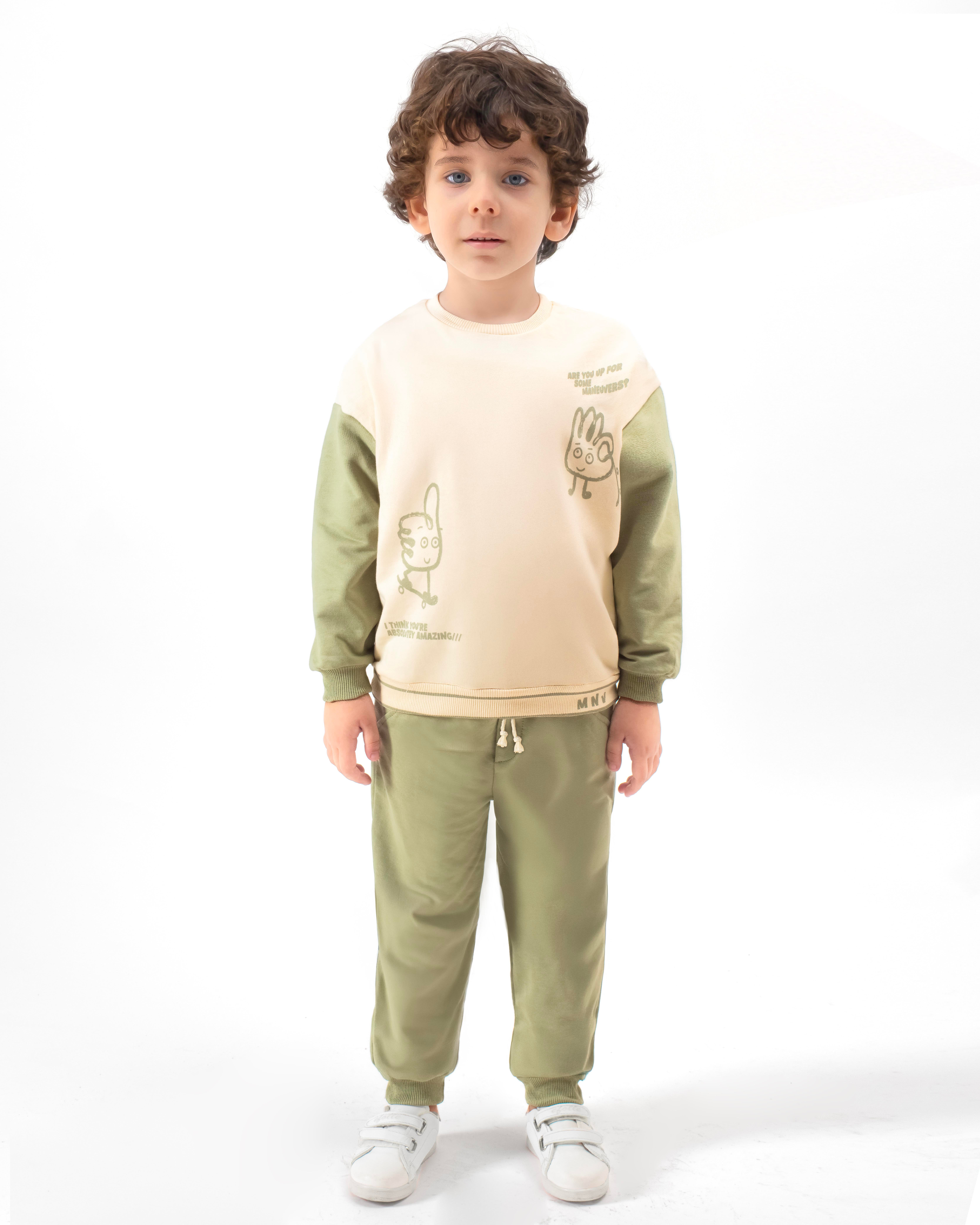 MONVOİ KİDS BASKI DETAYLI  ERKEK ÇOCUK 2 Lİ TAKIM