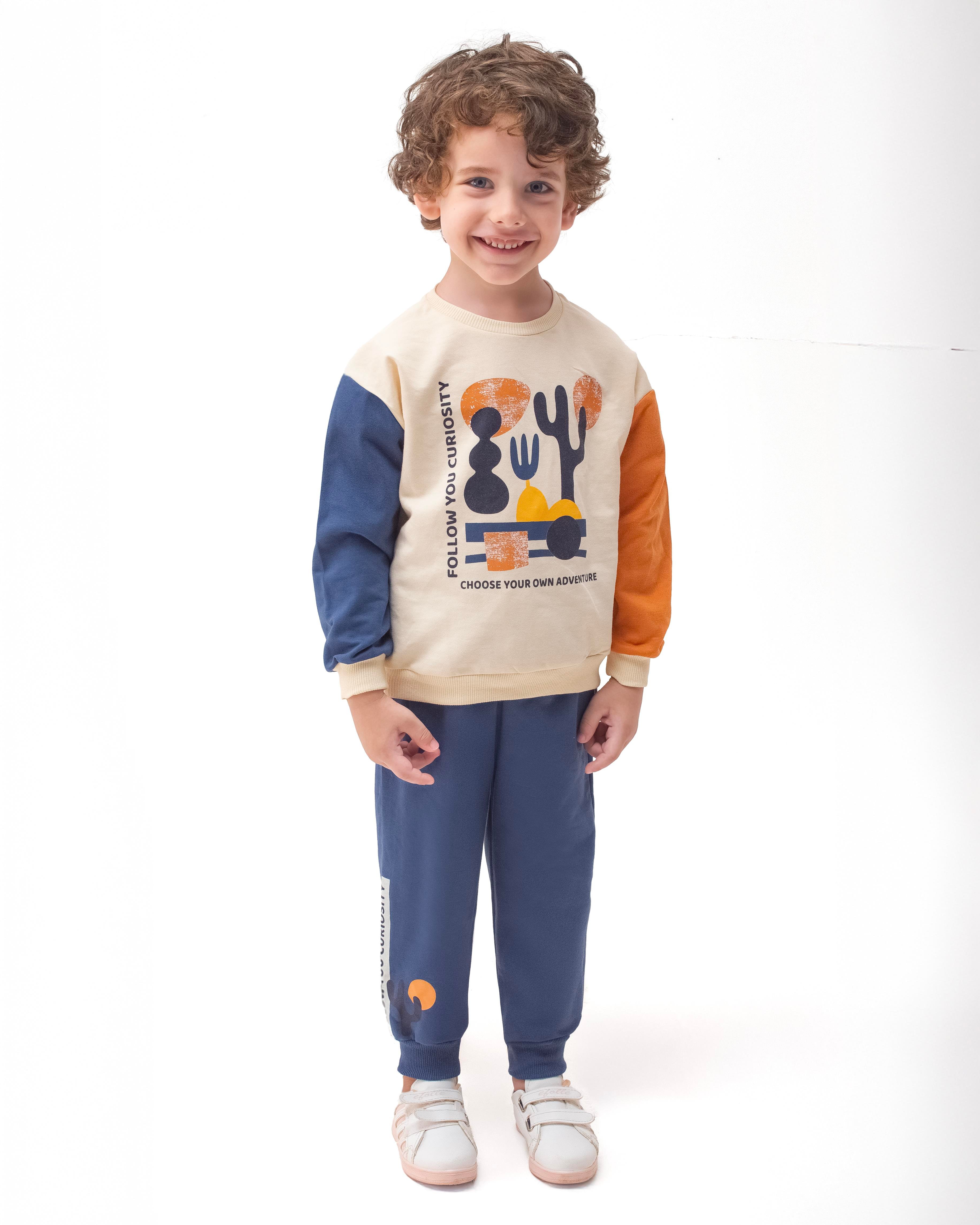 MONVOİ KİDS BASKI DETAYLI  ERKEK ÇOCUK 2 Lİ TAKIM 2-6 Y