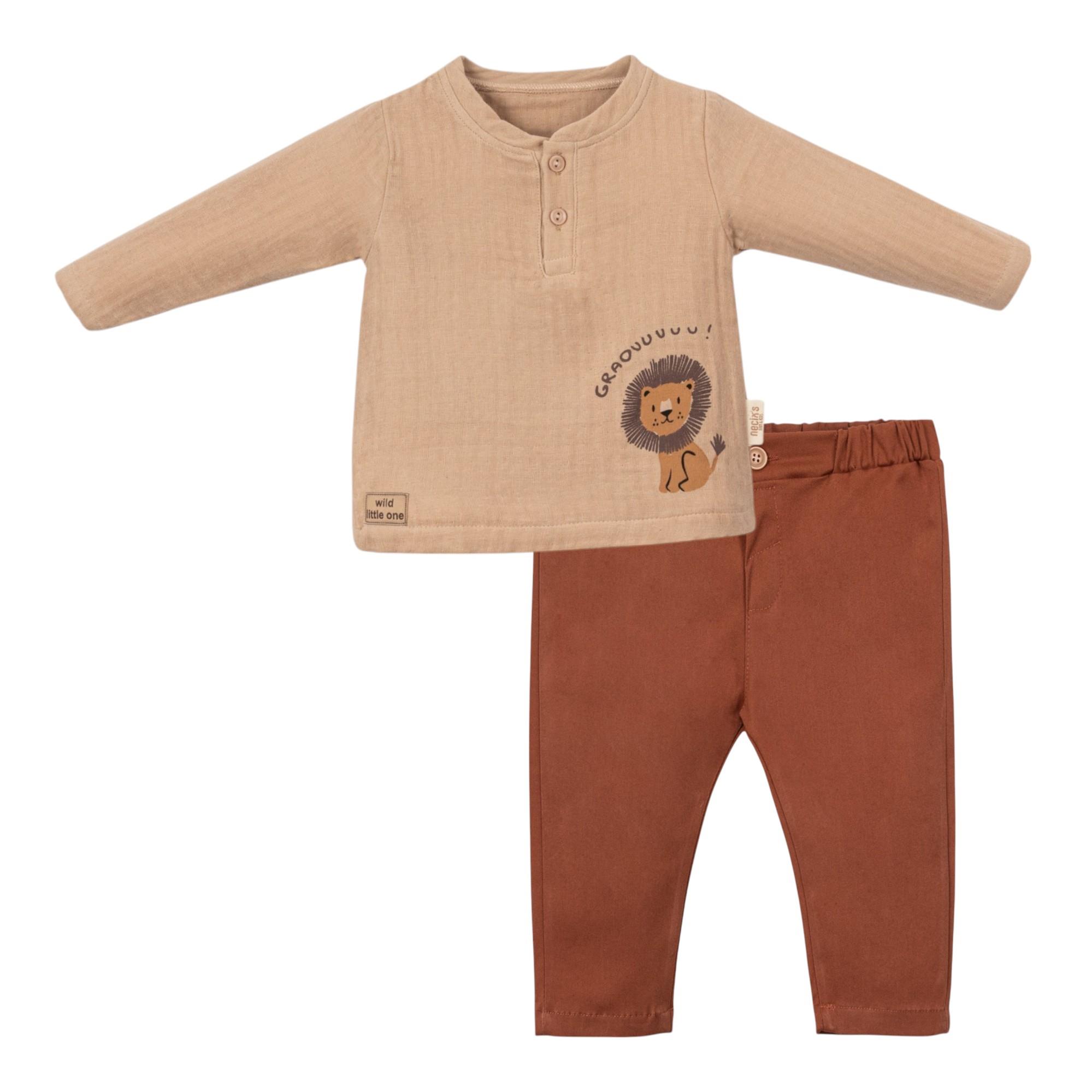 Mozambik Müslin Bebek İkili Takım