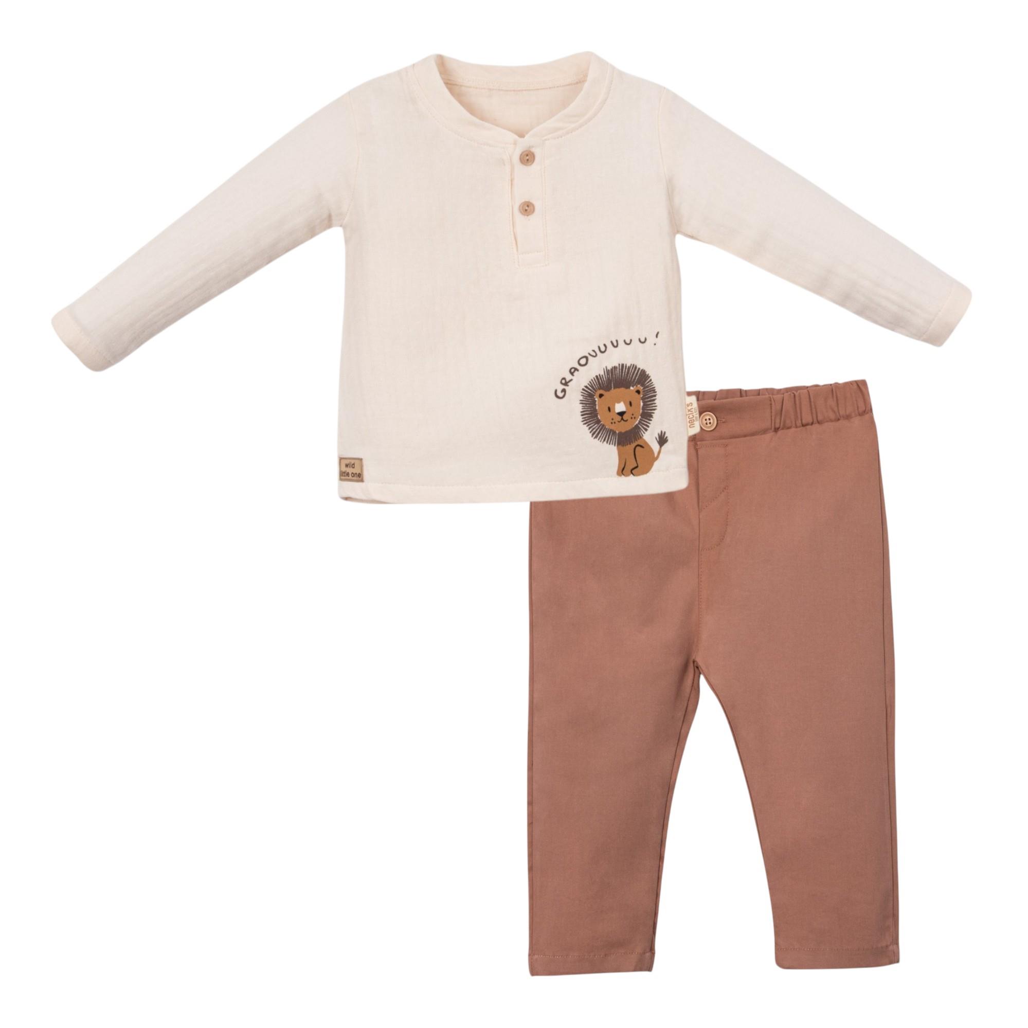 Mozambik Müslin Bebek İkili Takım