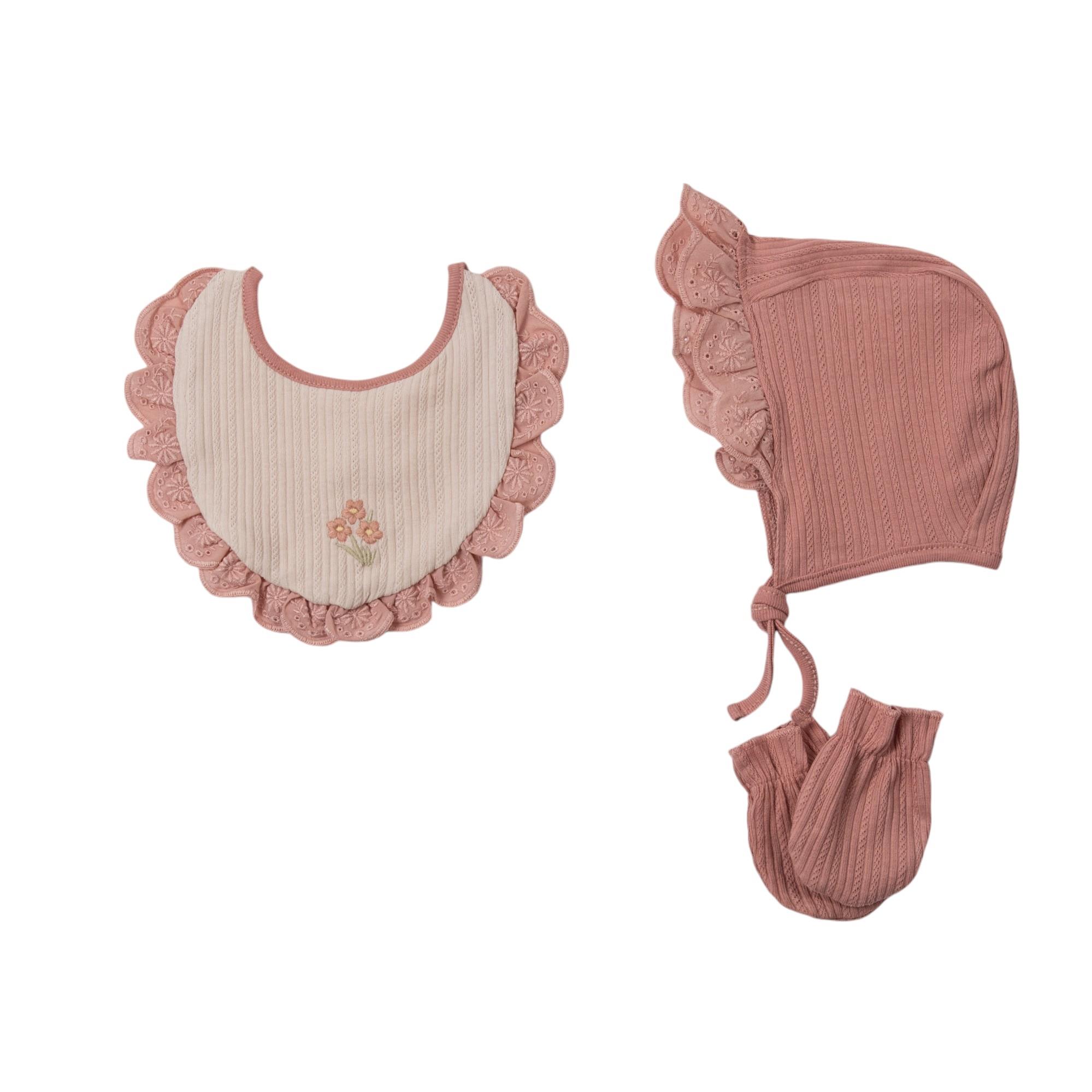 Mürver Ördek Baskılı Kız Bebek Hastane Çıkışı Beşli Set