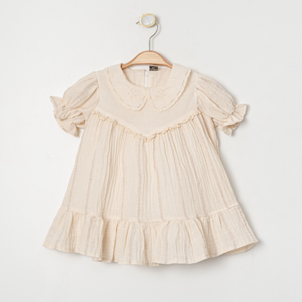 MY PİNGY ÇİZGİ DETALI ELBİSE 9-24 AY