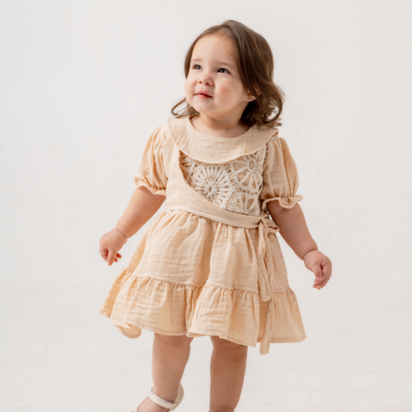 MY PİNGY KIZ BEBEK ELBİSE 9-24 AY