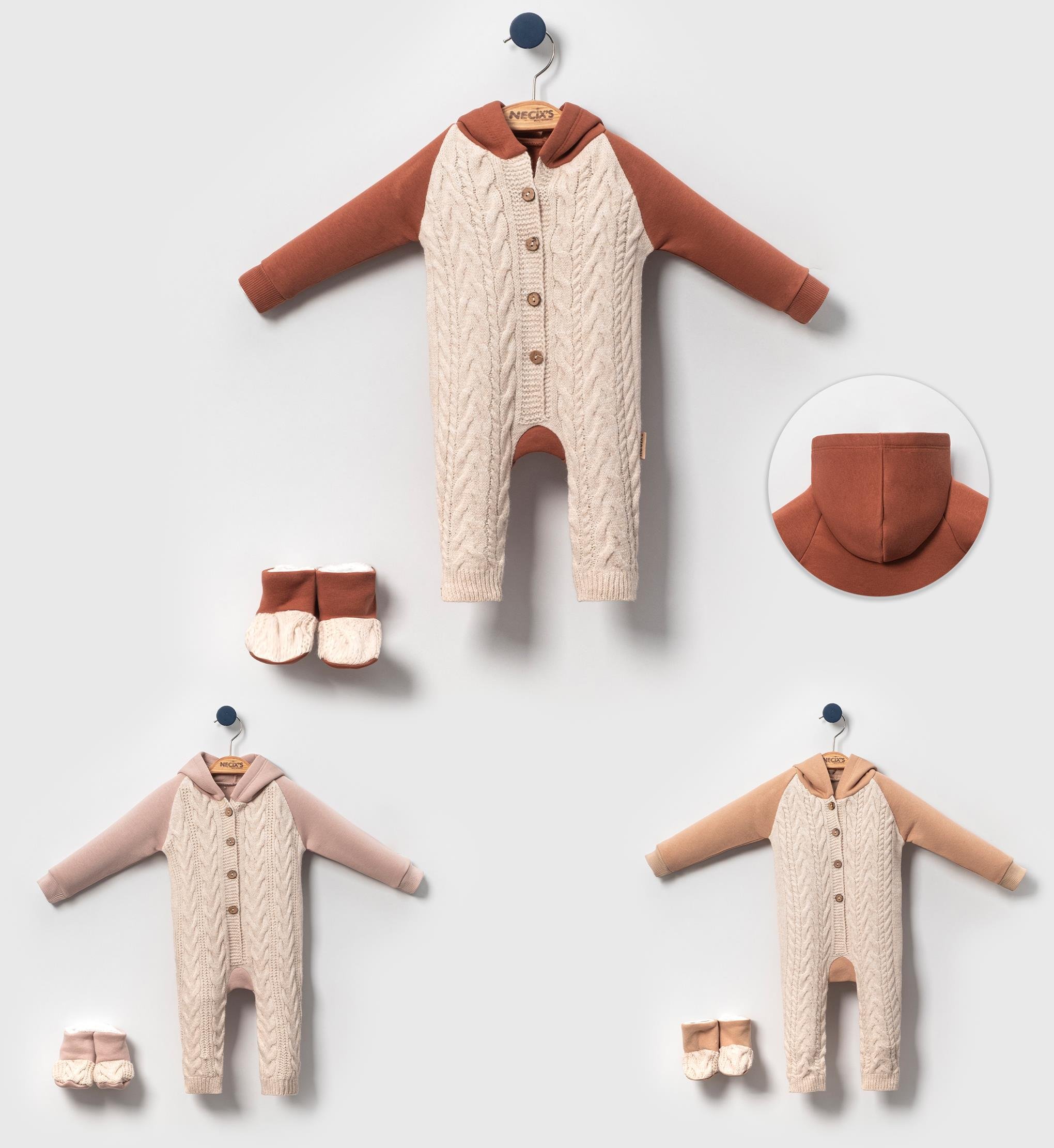 Necix's Antep Erkek Bebek Kapüşonlu Tulum