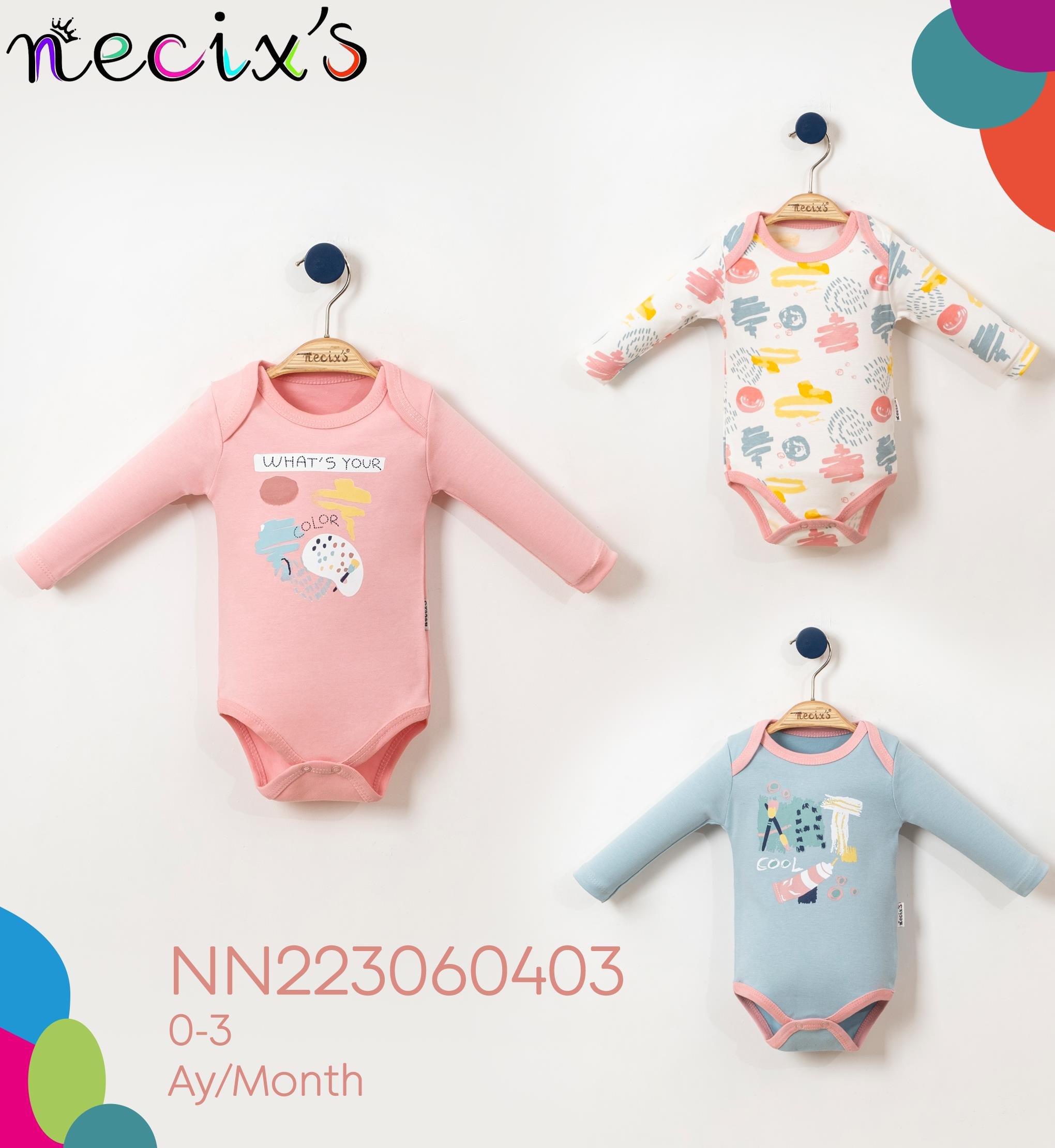 Necix's Art Kız Bebek Badi 3 Adet