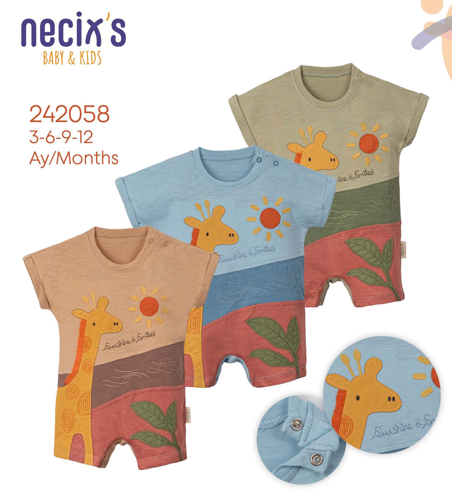 Necix's Aydın Figürlü Erkek Bebek Tulum
