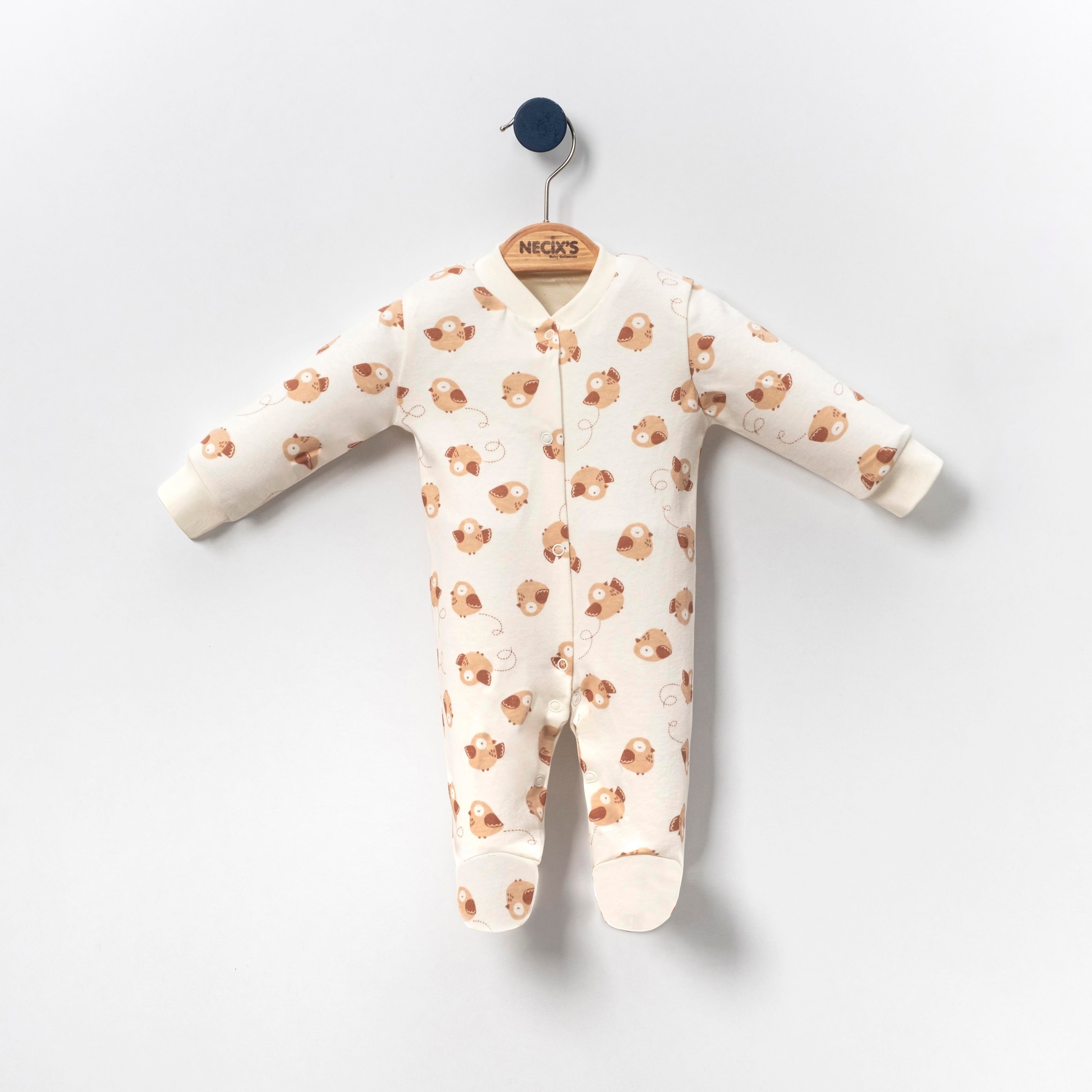 Necix's Bakü Kız Bebek Tulum 0-3 Ay, 3-6 Ay 3 Adet