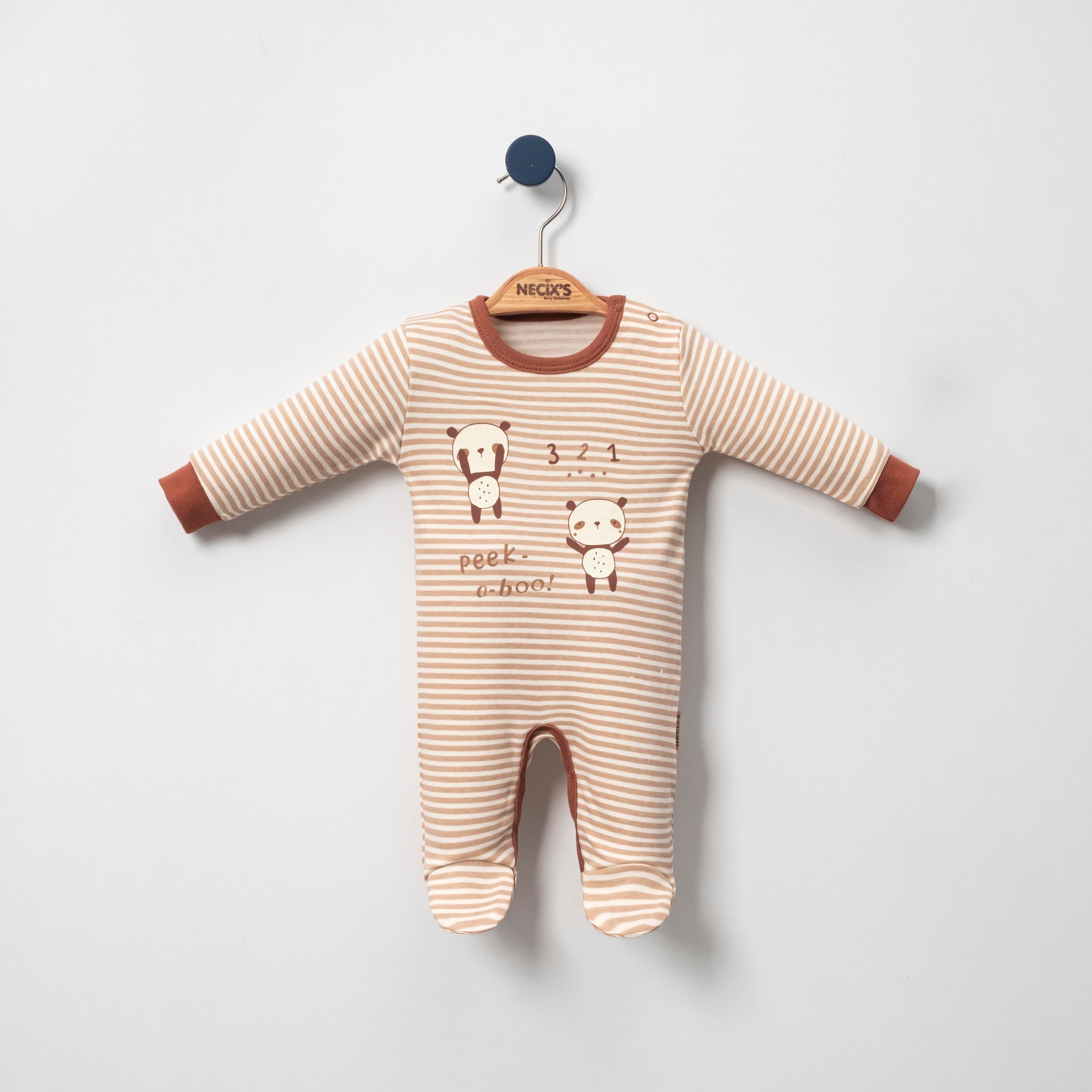 Necix's Berlin Kız Bebek Tulum 0-3 Ay, 3-6 Ay 3 Adet