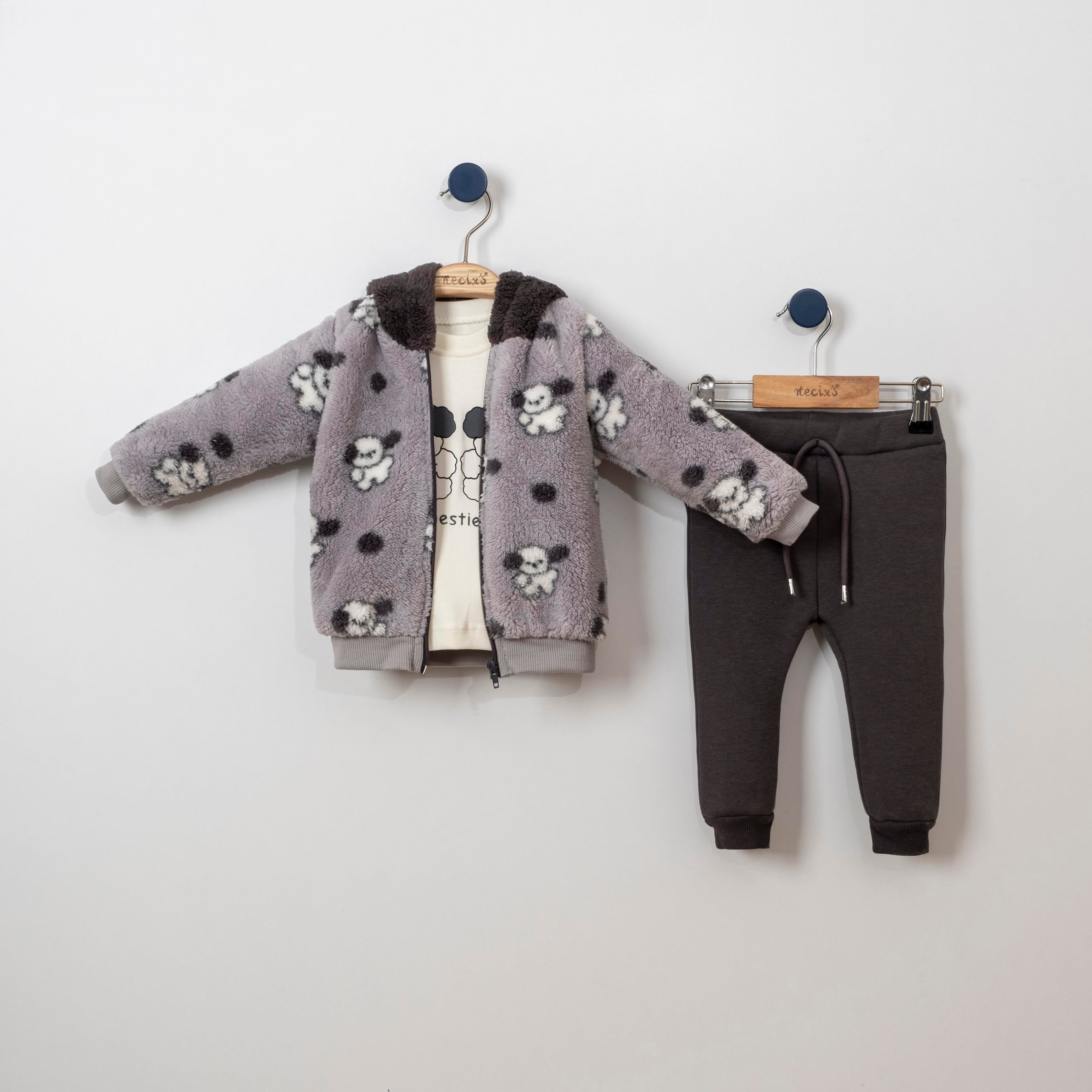 Necix's Besties Kapüşonşu Bebek Üçlü Takım