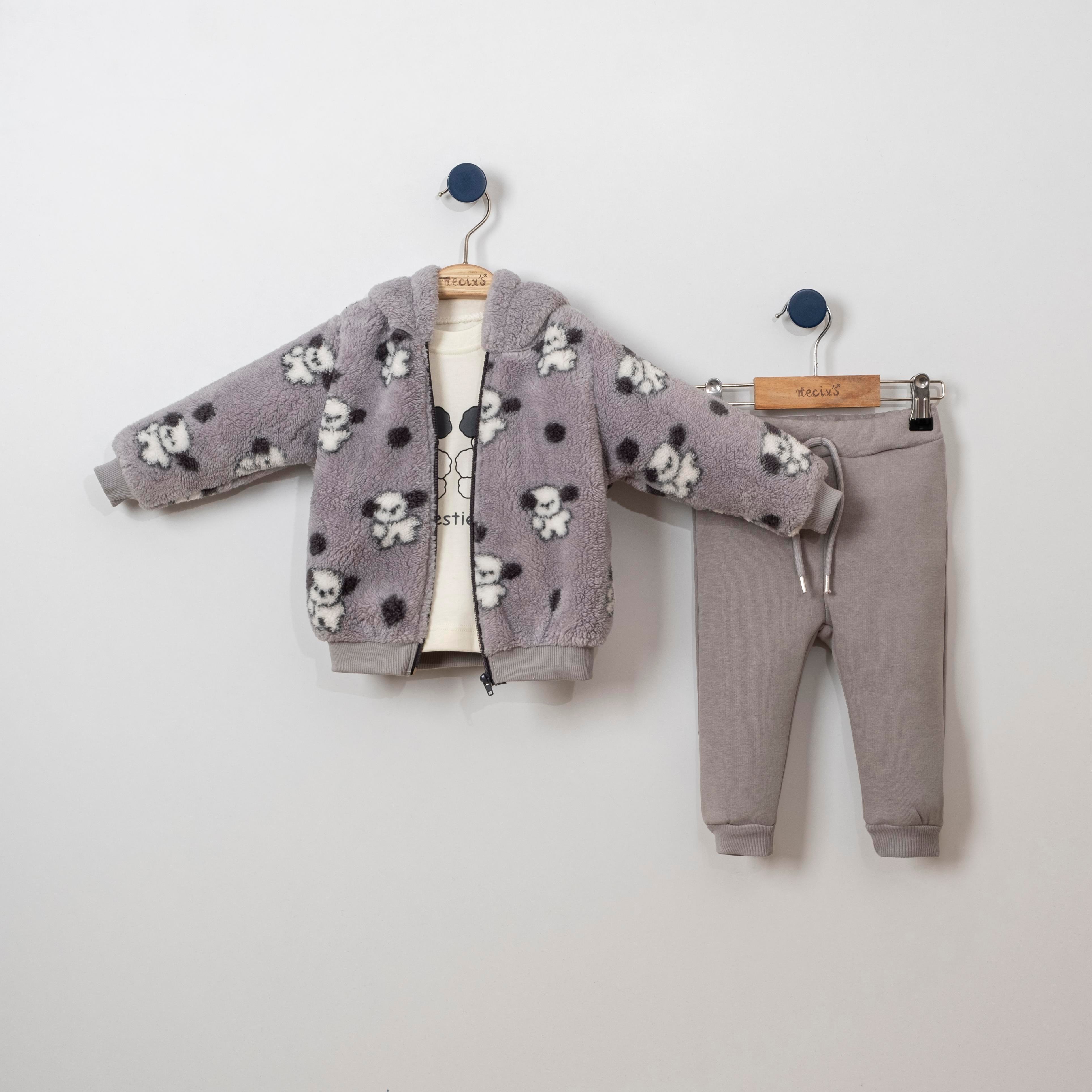 Necix's Besties Kapüşonşu Bebek Üçlü Takım