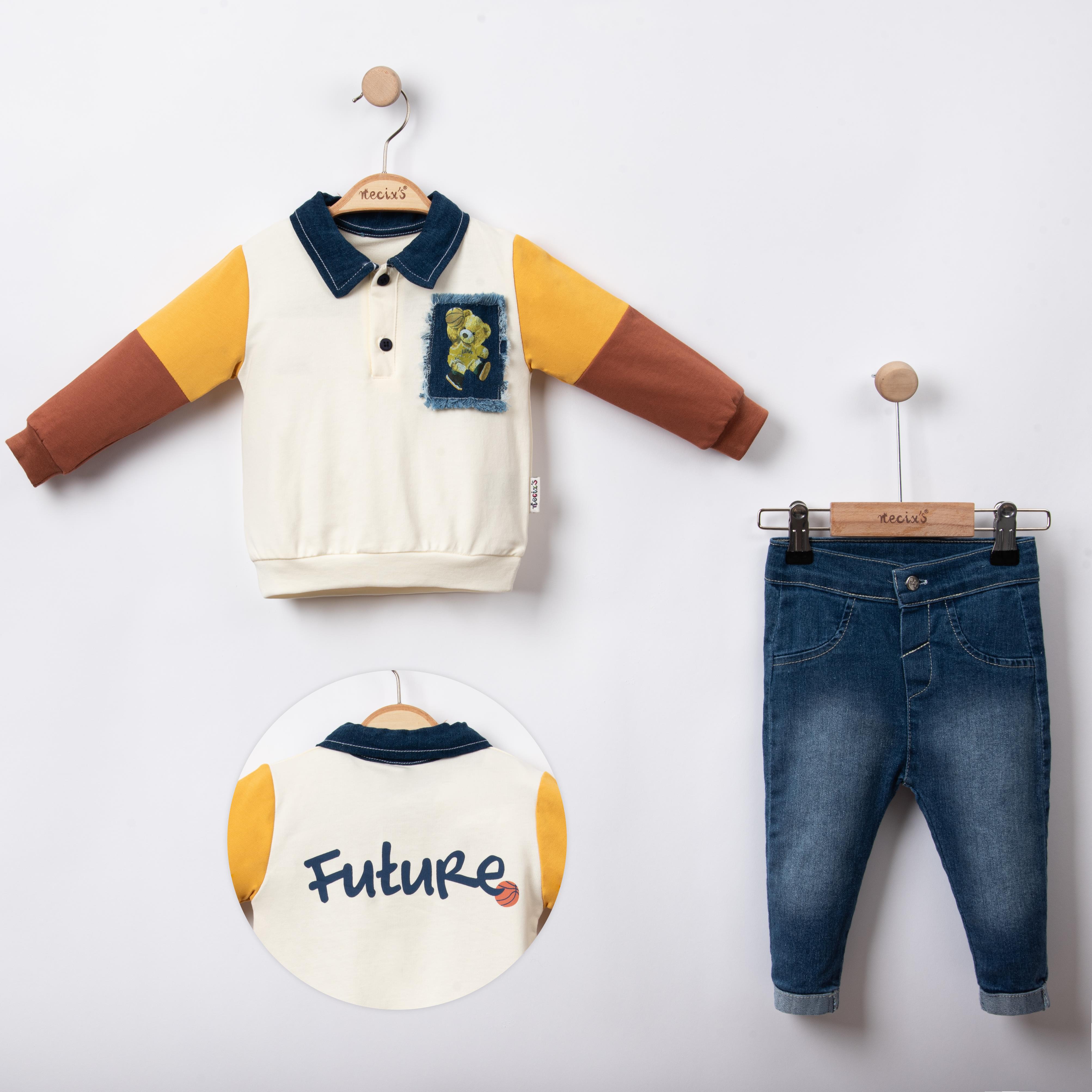 Necix's Boston Erkek Bebek Polo Yakalı İkili Takım