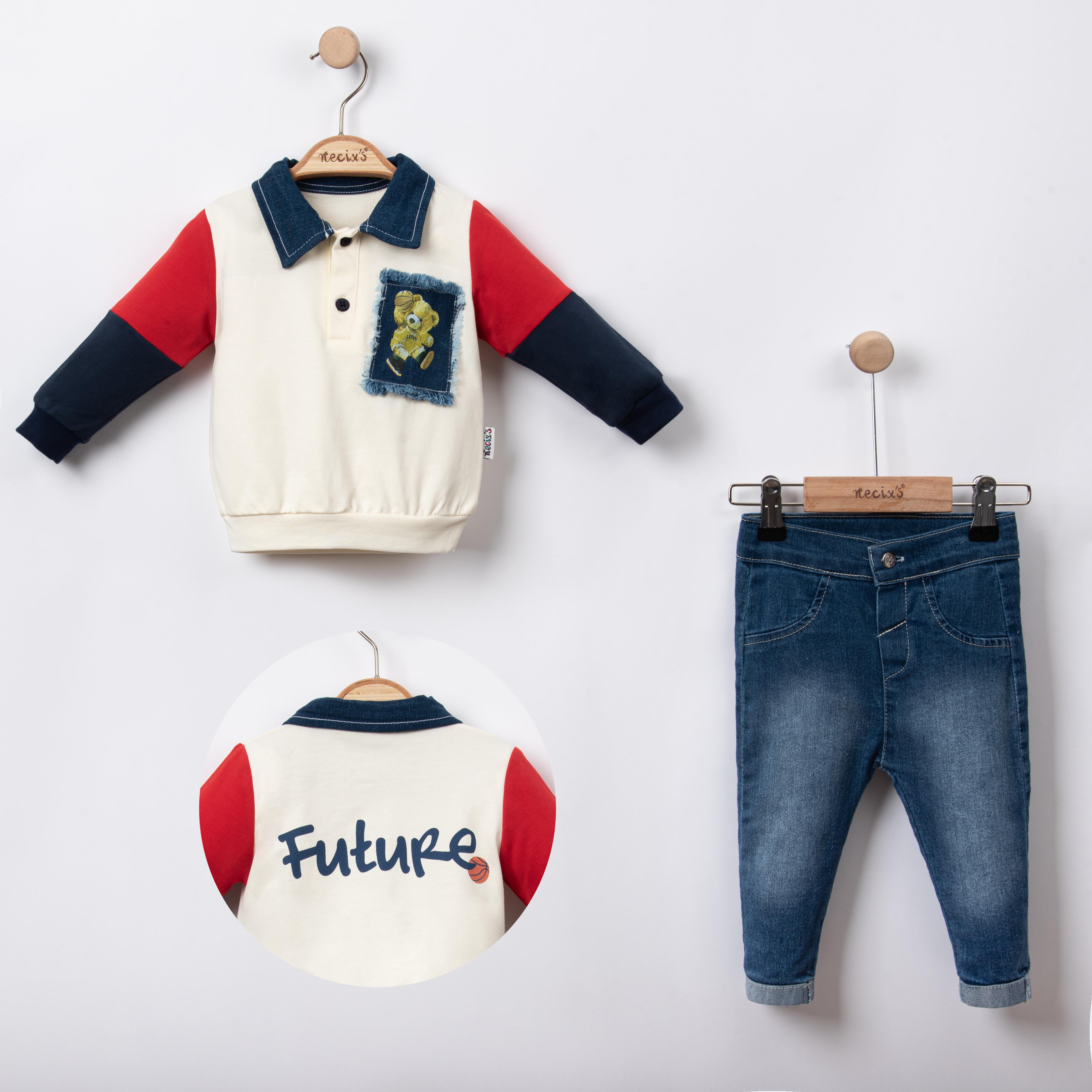 Necix's Boston Erkek Bebek Polo Yakalı İkili Takım