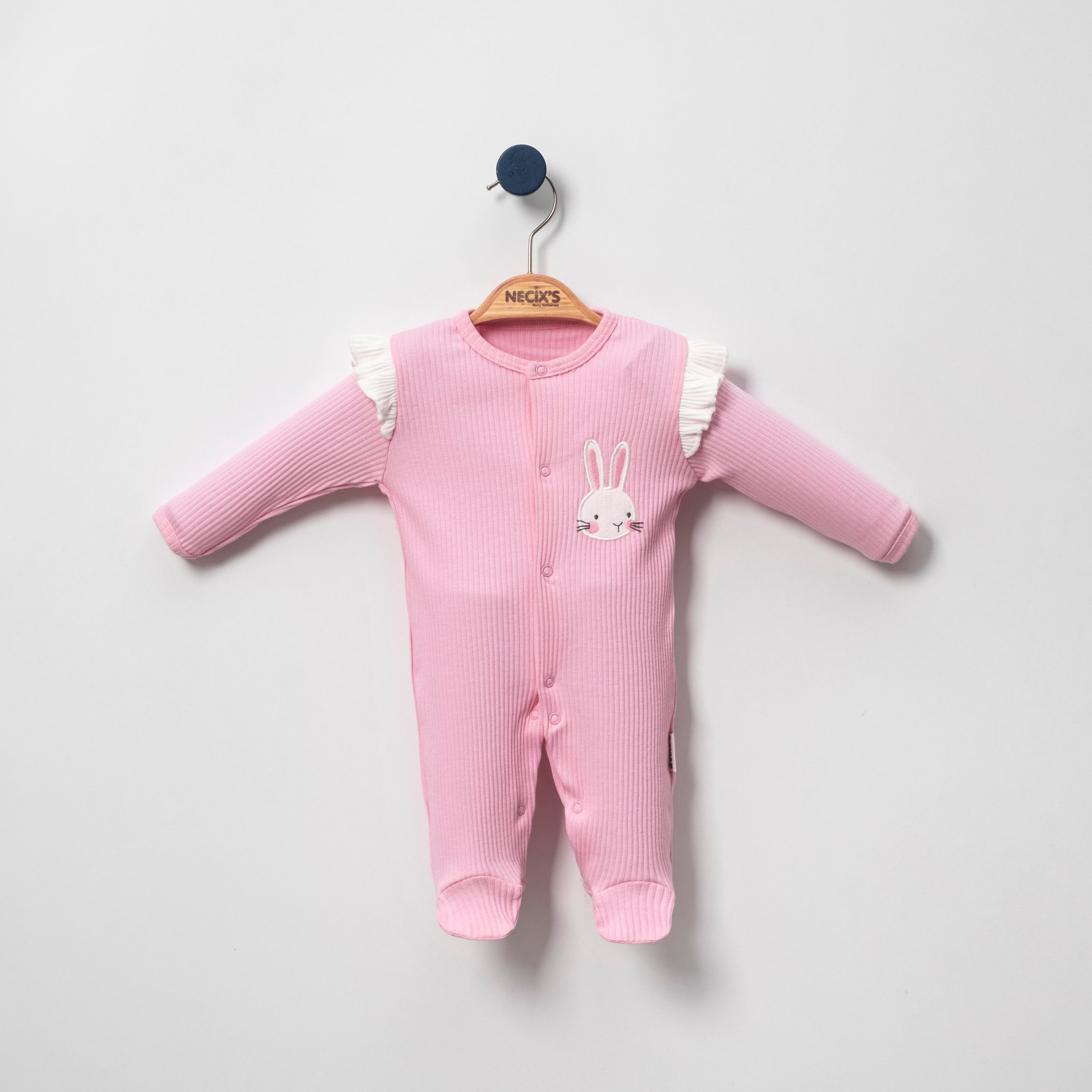 Necix's Brüksel Üçlü Kız Bebek Tekboy Tulum