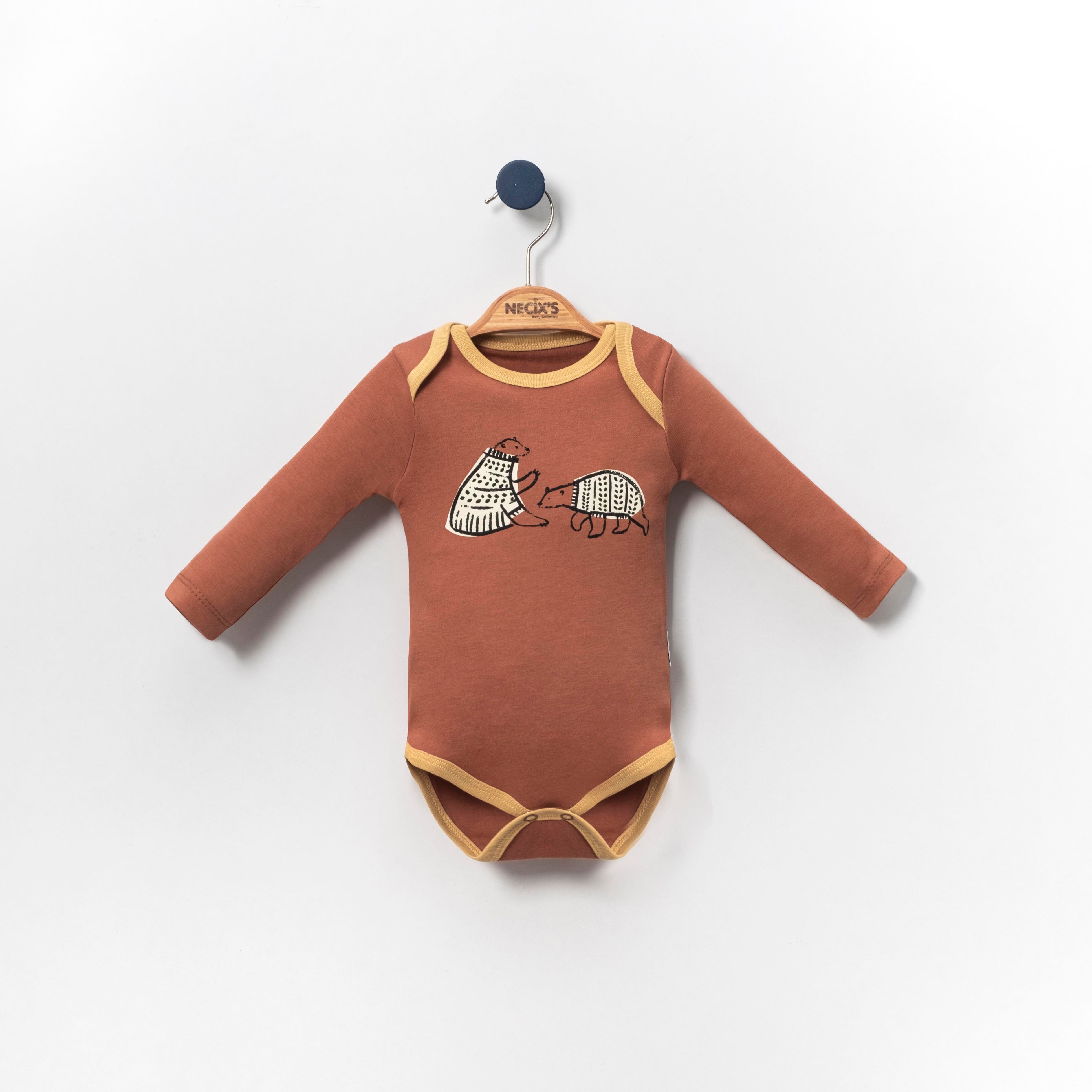 Necix's California Erkek Bebek Badi 0-3 Ay,3-6 Ay 3 Adet