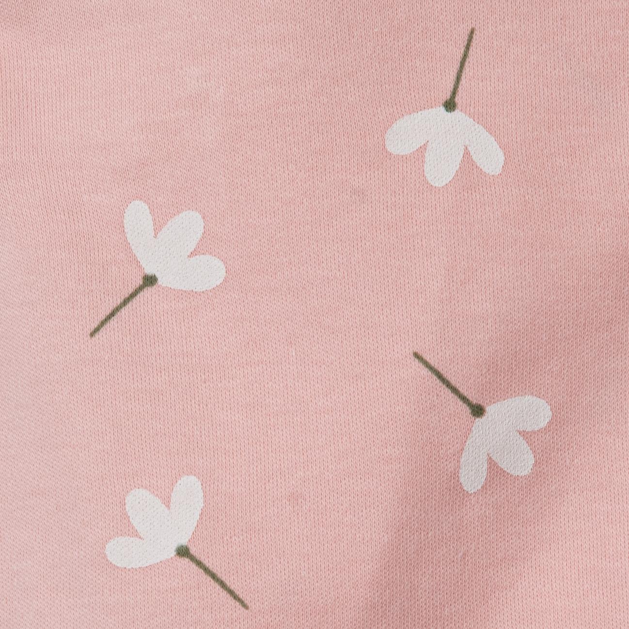 Necix's Çiçek Baskılı Kız Bebek Hastane Çıkışı Beşli Set