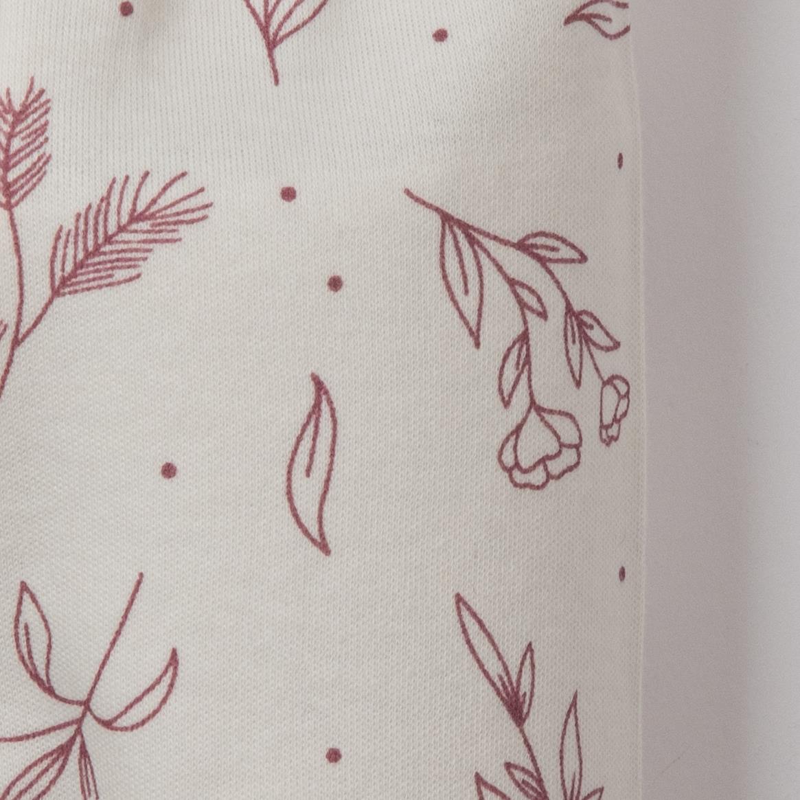 Necix's Çiçek Baskılı Kız Bebek Hastane Çıkışı Beşli Set