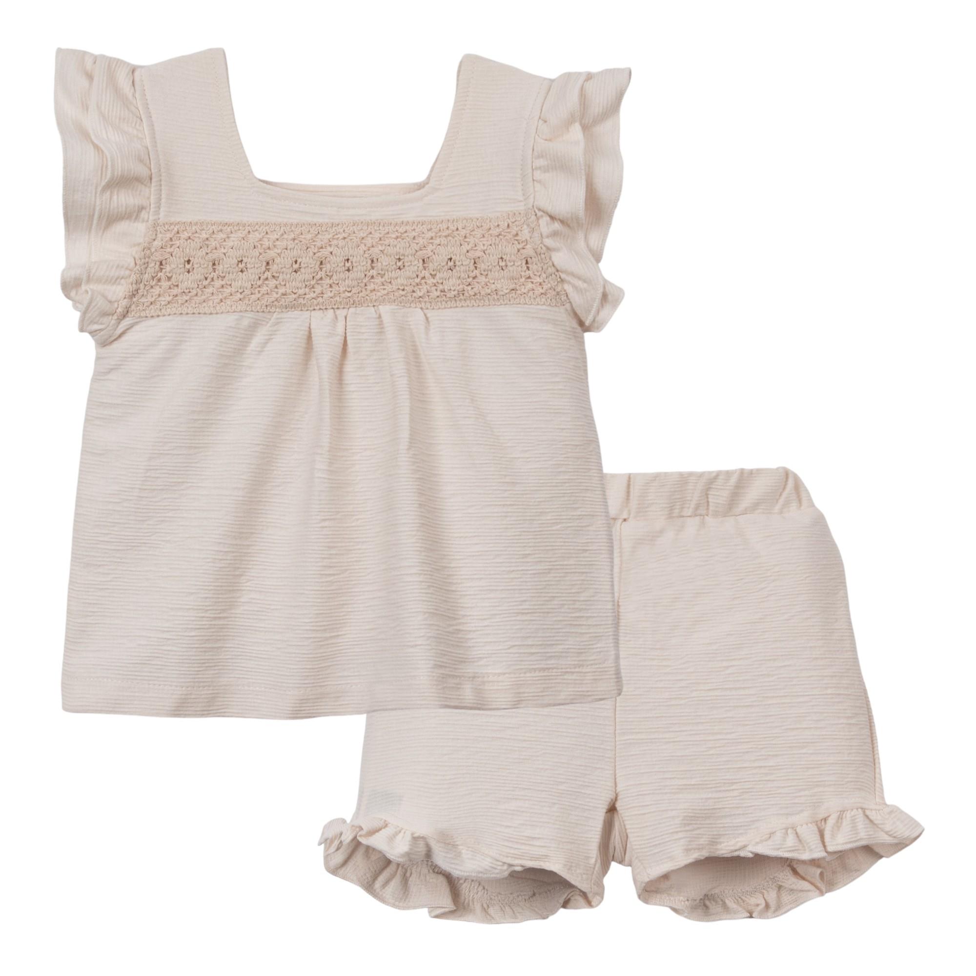 Necix's Çiçek Desenli Kız Bebek İkili Takım