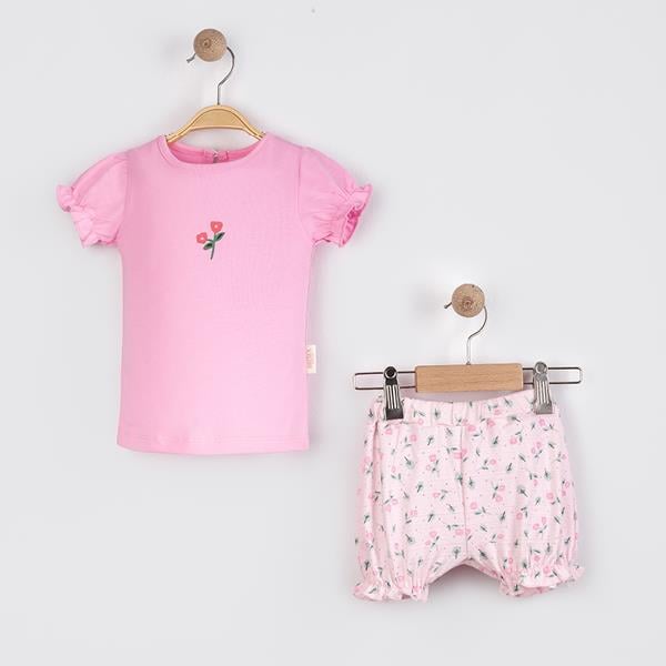 NECİXS ÇITIR ÇİÇEKLİ 2 Lİ KIZ TAKIM