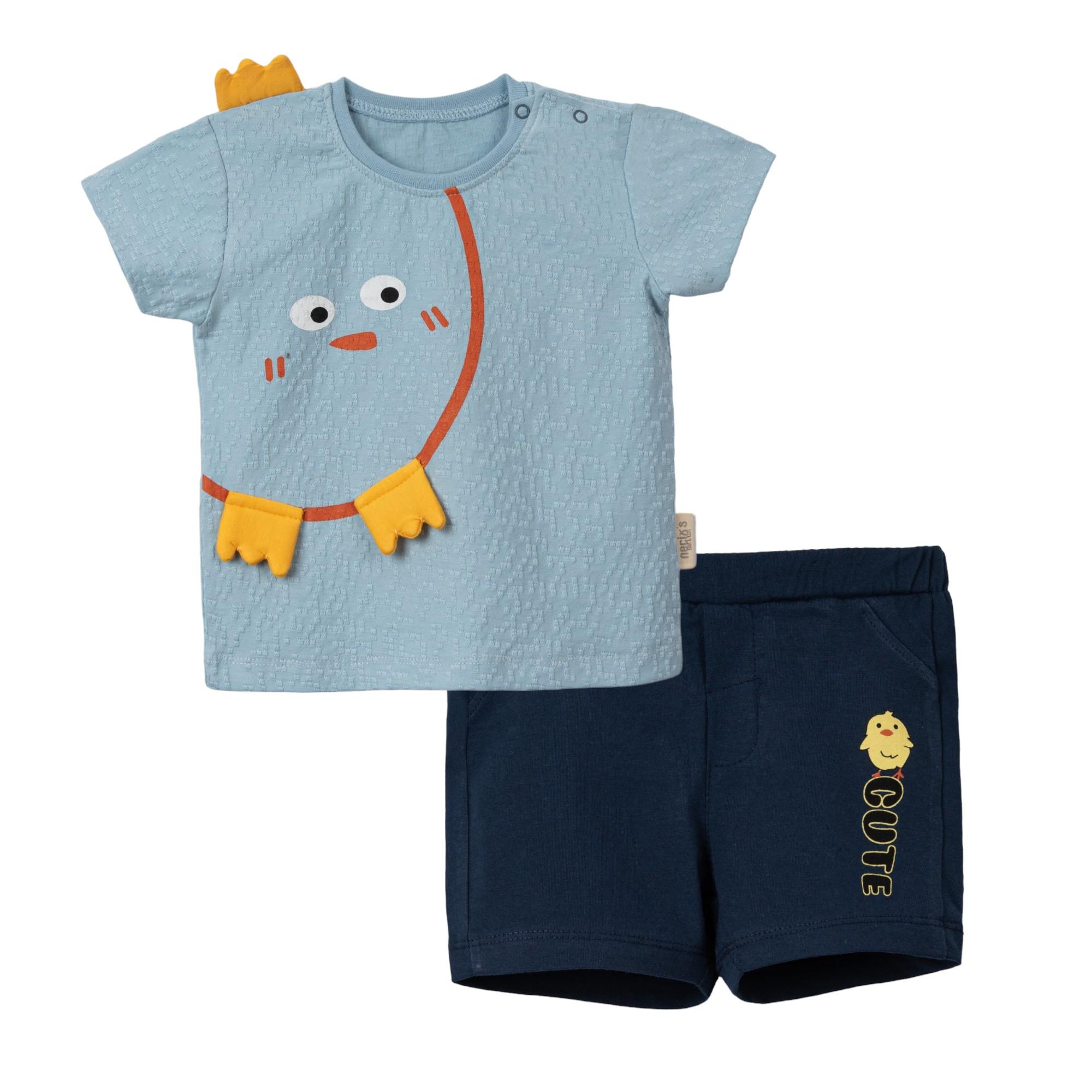 Necix's Civciv Figürlü Erkek Bebek İkili Takım