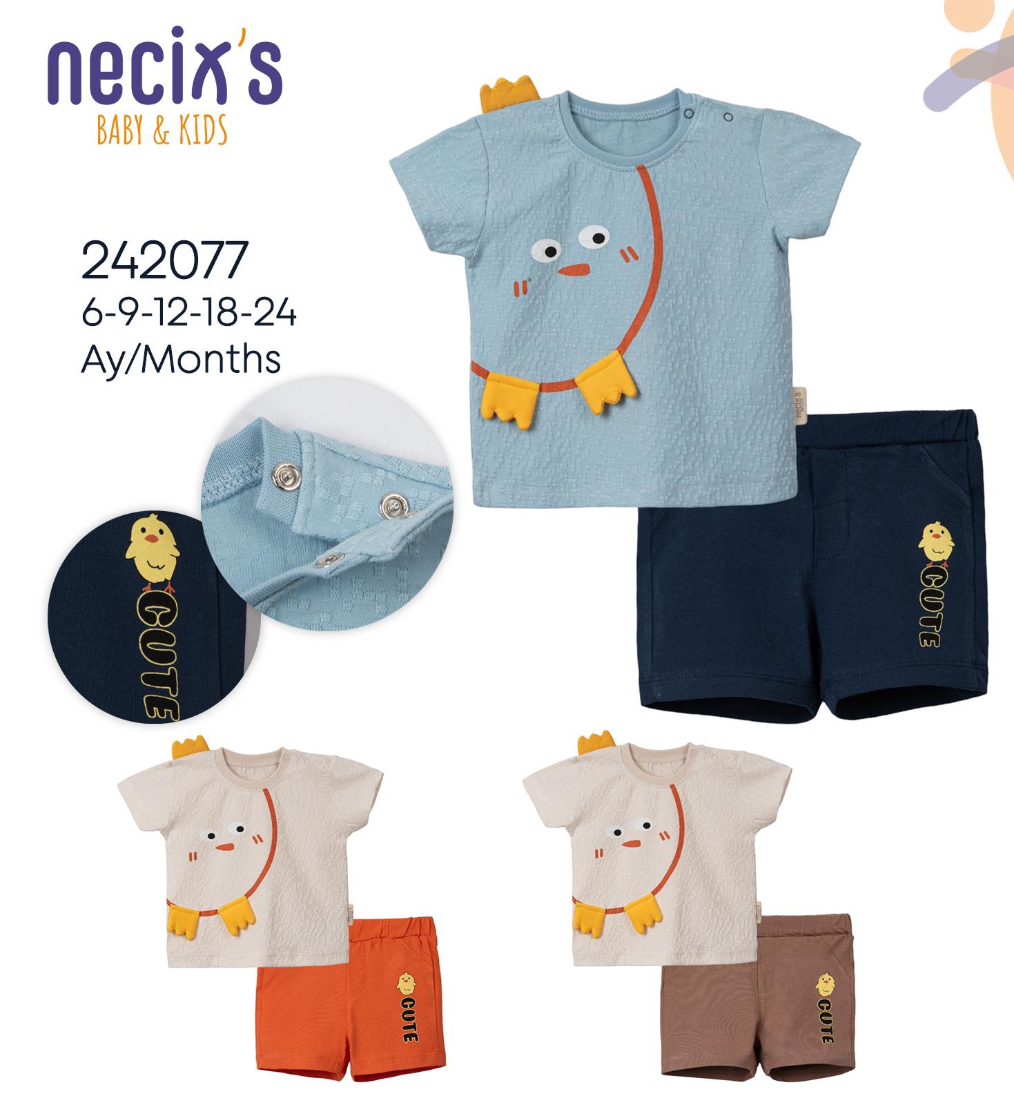 Necix's Civciv Figürlü Erkek Bebek İkili Takım