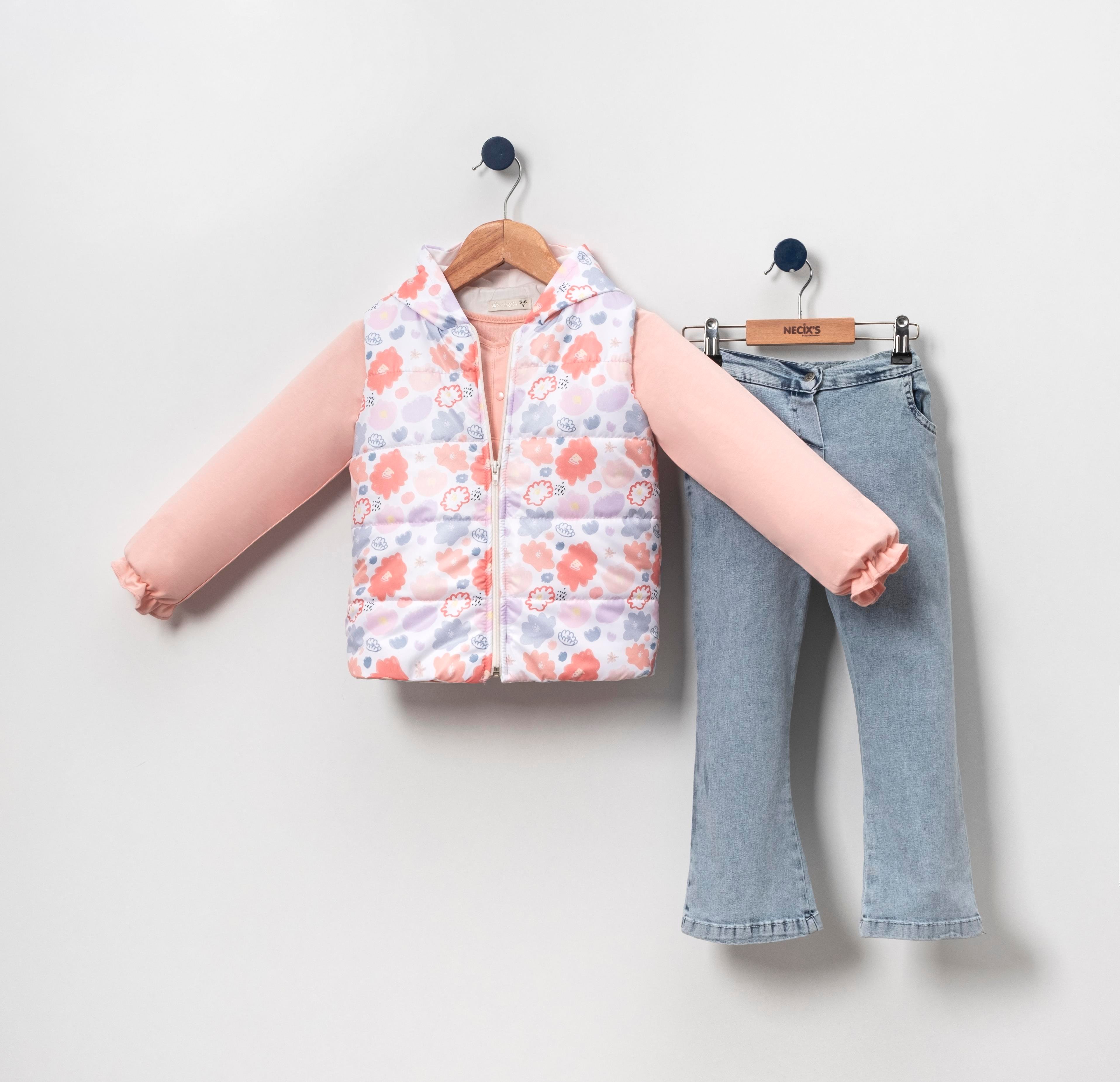 Necix's Coloflo Şişme Yelekli Kız Bebek Üçlü Takım