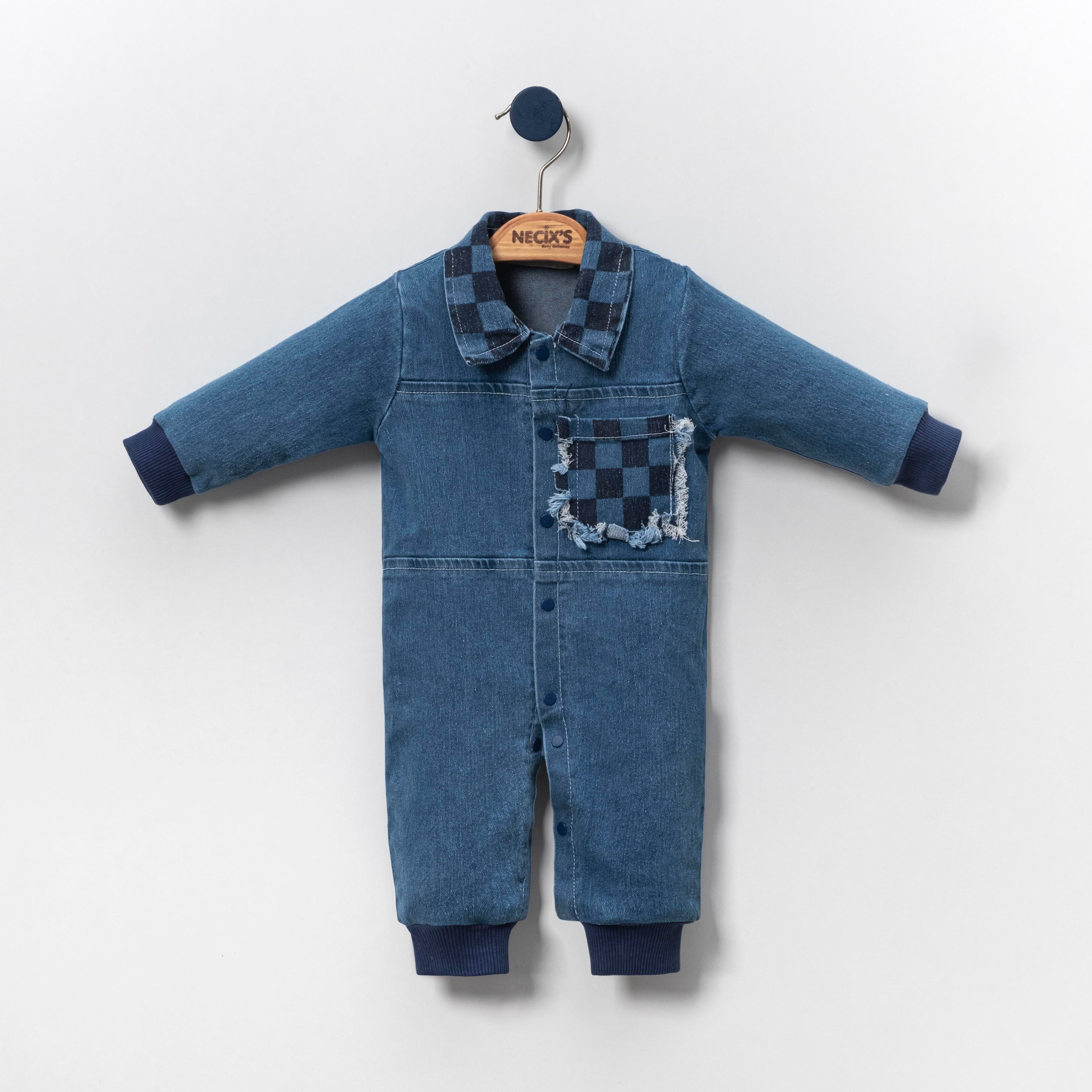 Necix's Dama Erkek Bebek Kot Tulum