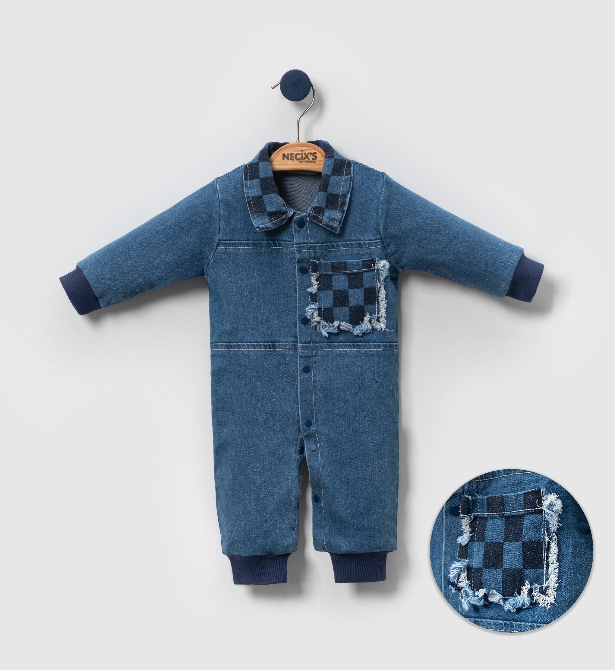 Necix's Dama Erkek Bebek Kot Tulum