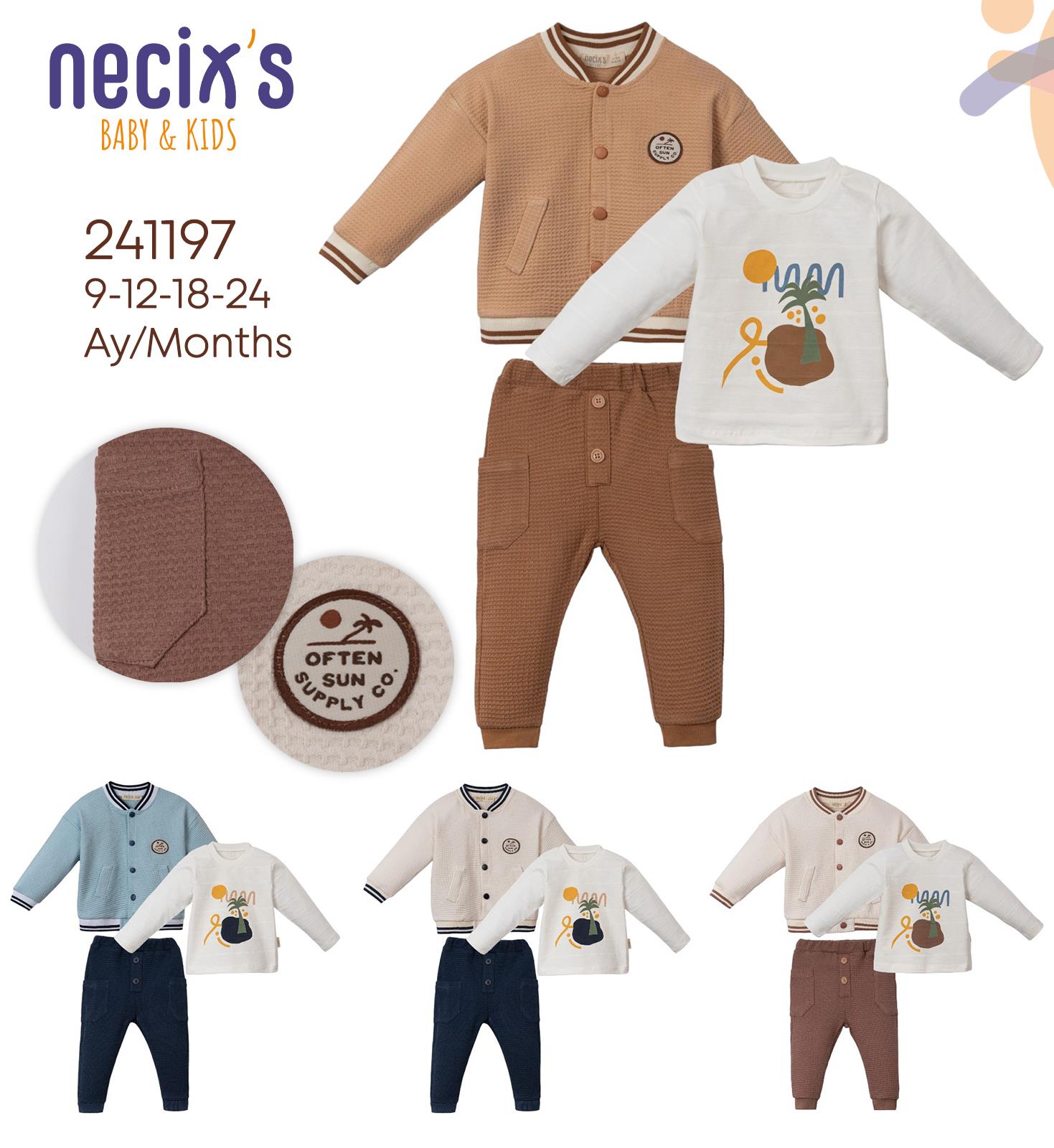 Necix's Datong Erkek Bebek Kolej Üçlü Takım