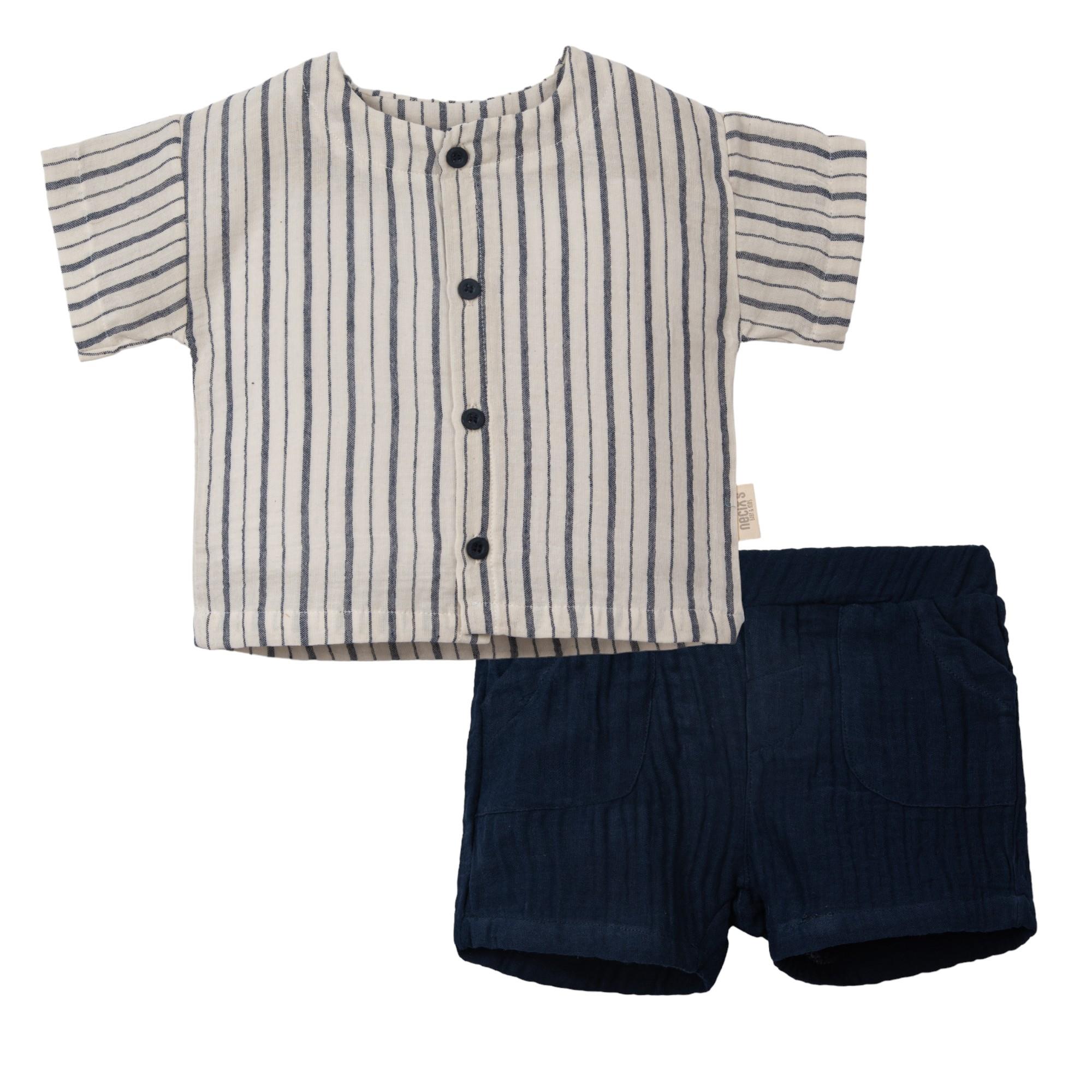 Necix's Denver Erkek Bebek Müslin İkili Takım