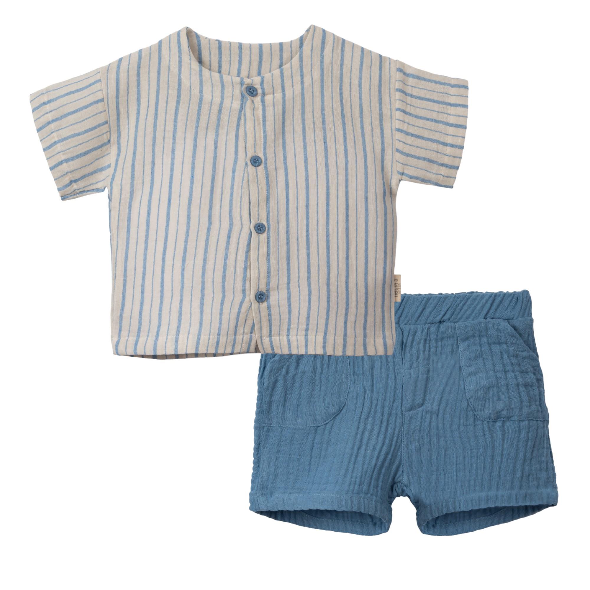Necix's Denver Erkek Bebek Müslin İkili Takım