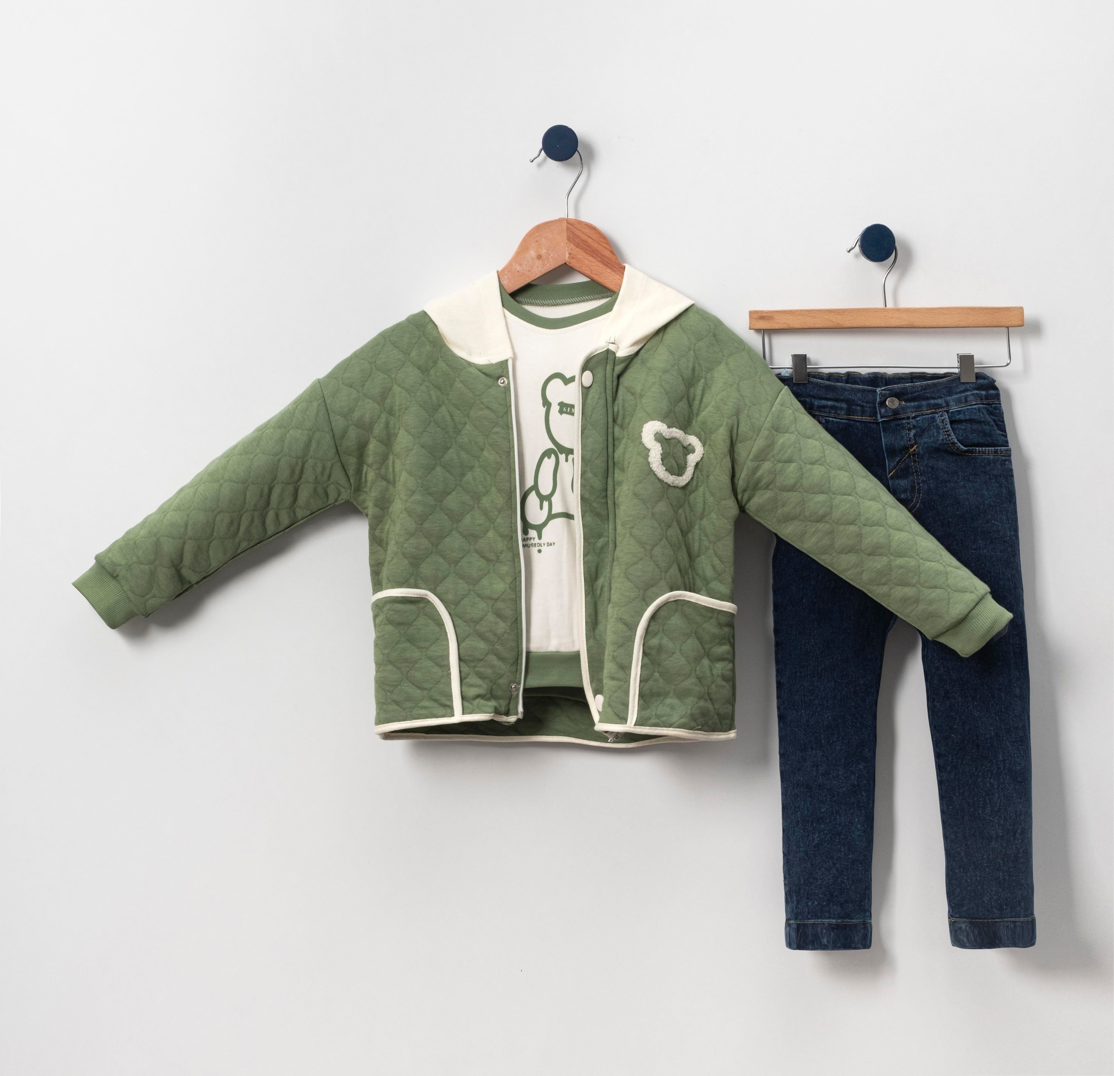 Necix's Denver Kapüşonlu Kız Çocuk Üçlü Takım