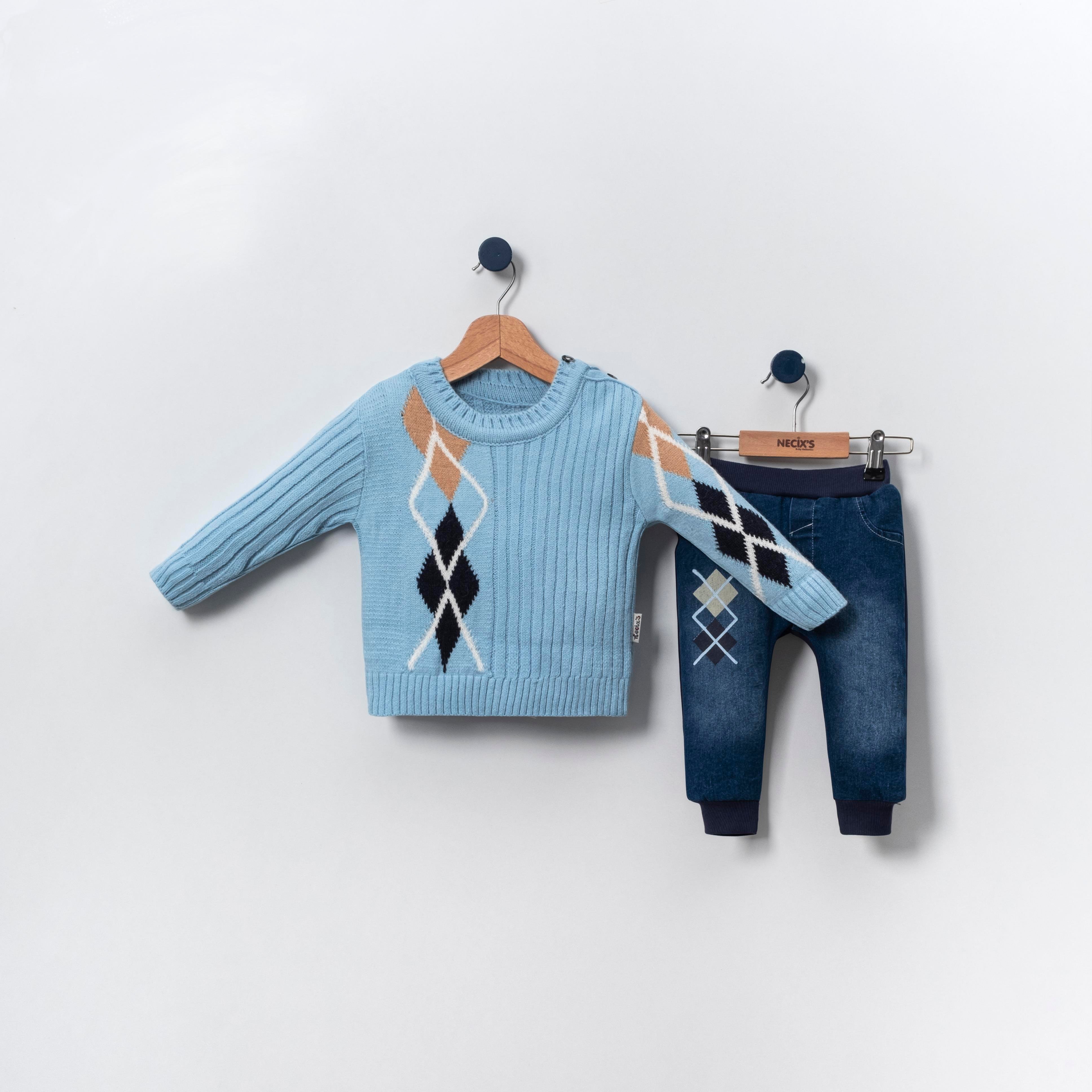 Necix's Dobriç Erkek Bebek Triko İkili Takım