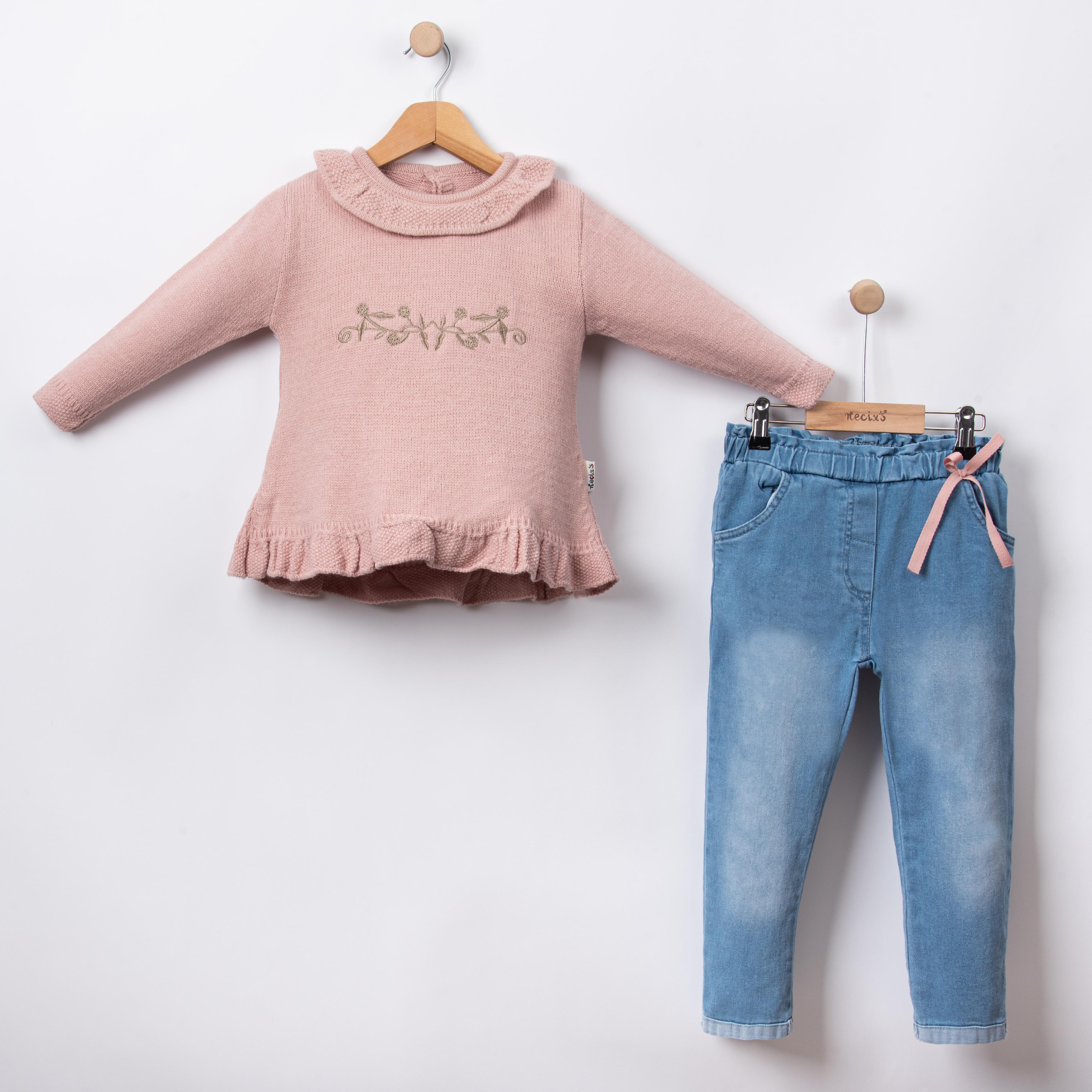 Necix's Dresden Triko Kız Bebek İkili Takım