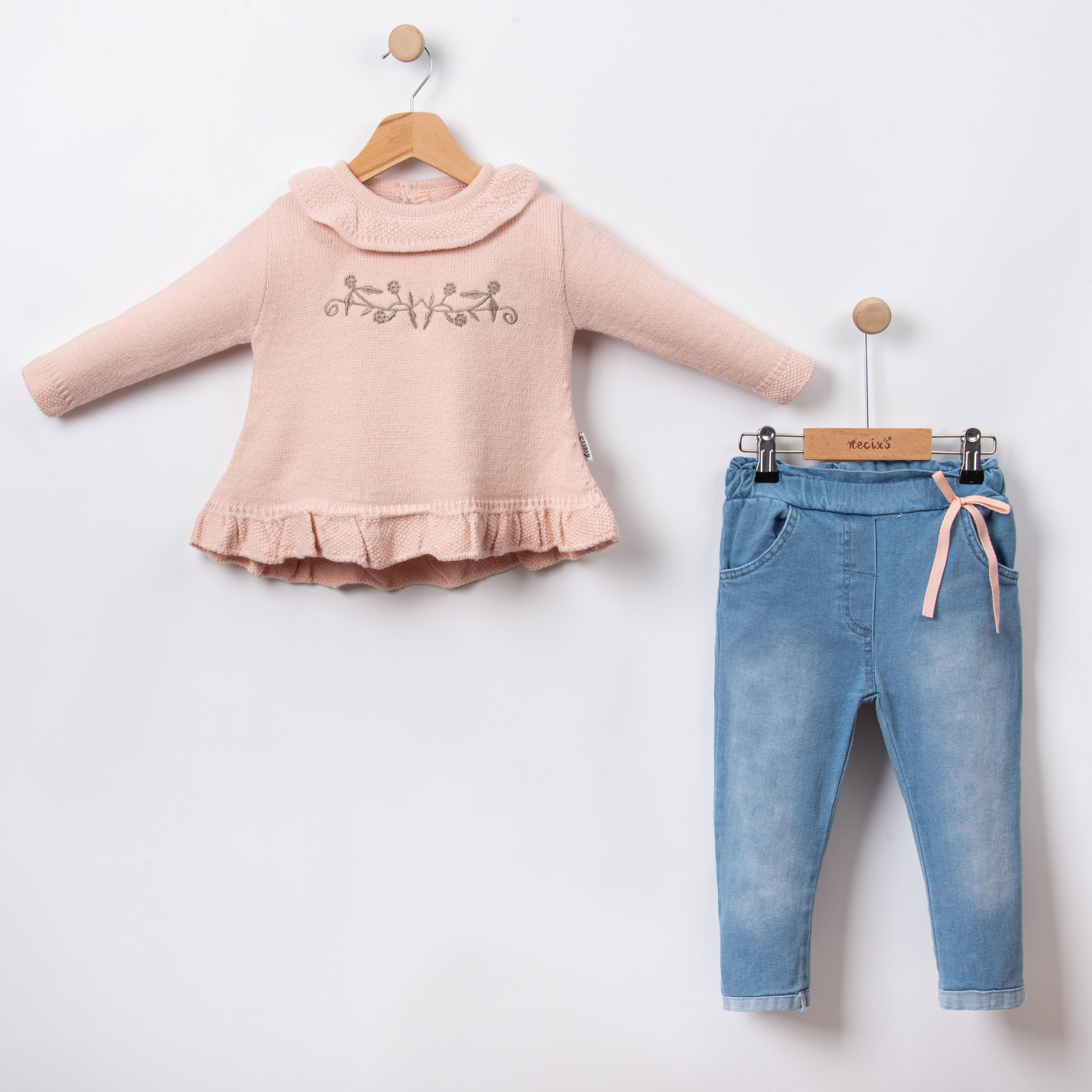 Necix's Dresden Triko Kız Bebek İkili Takım