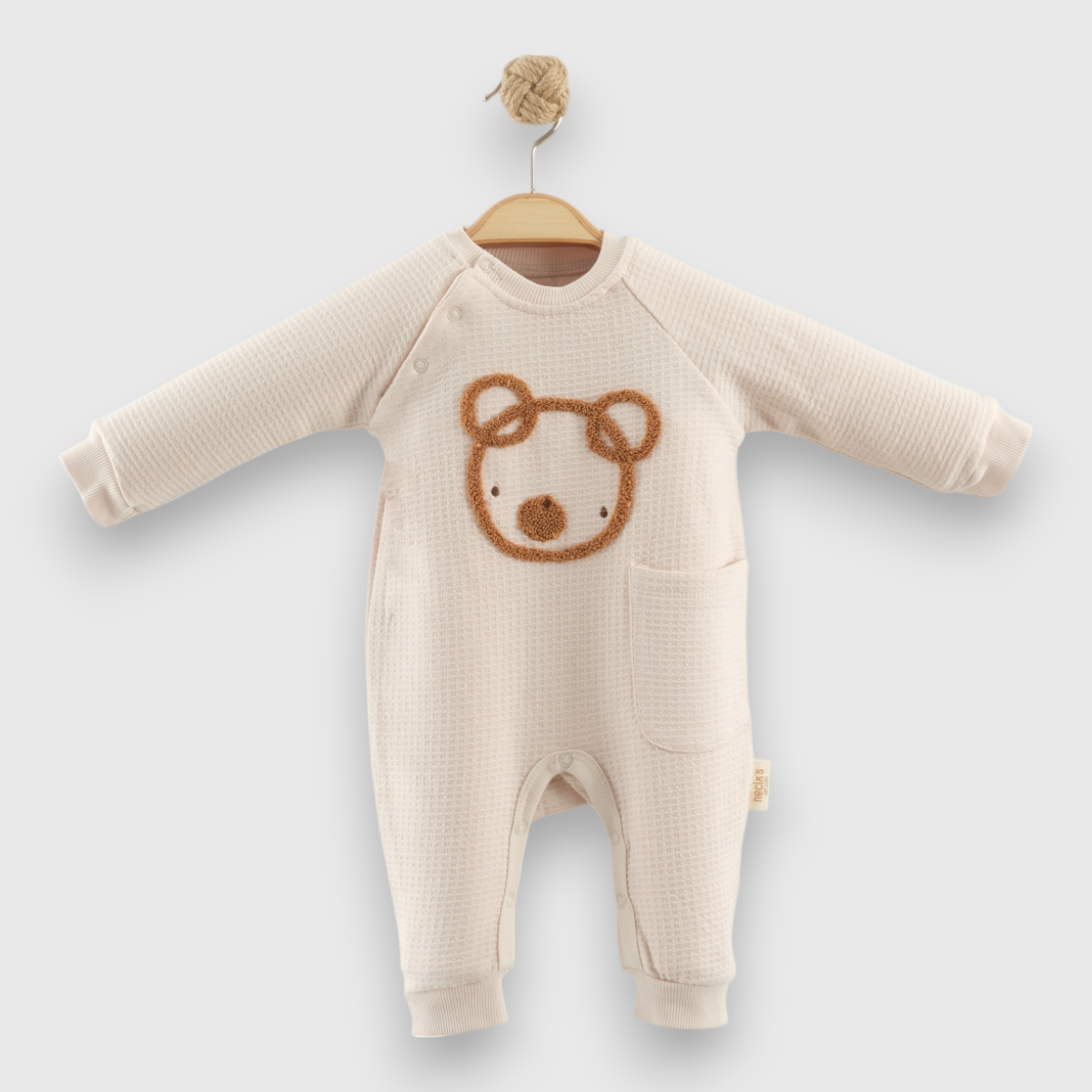 NECİXS ERKEK BEBE BEAR SOFT TULUM