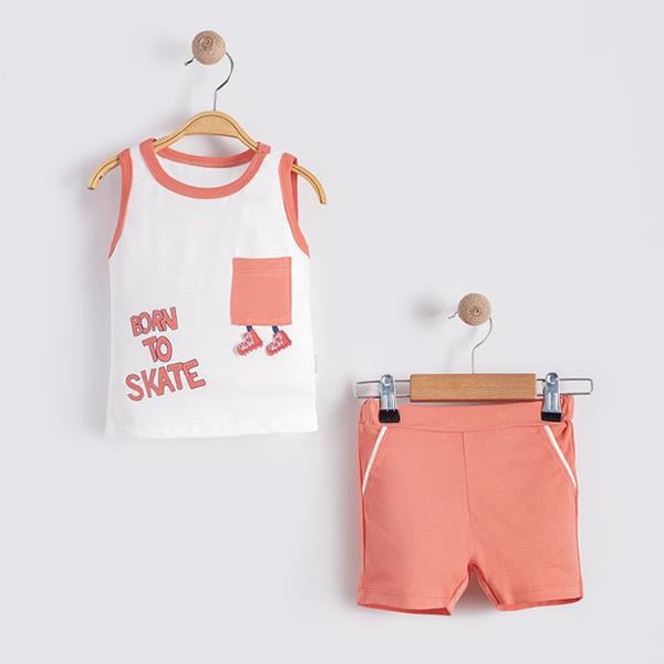 NECİXS ERKEK BEBE BORN TO SKATE 2 Lİ TAKIM