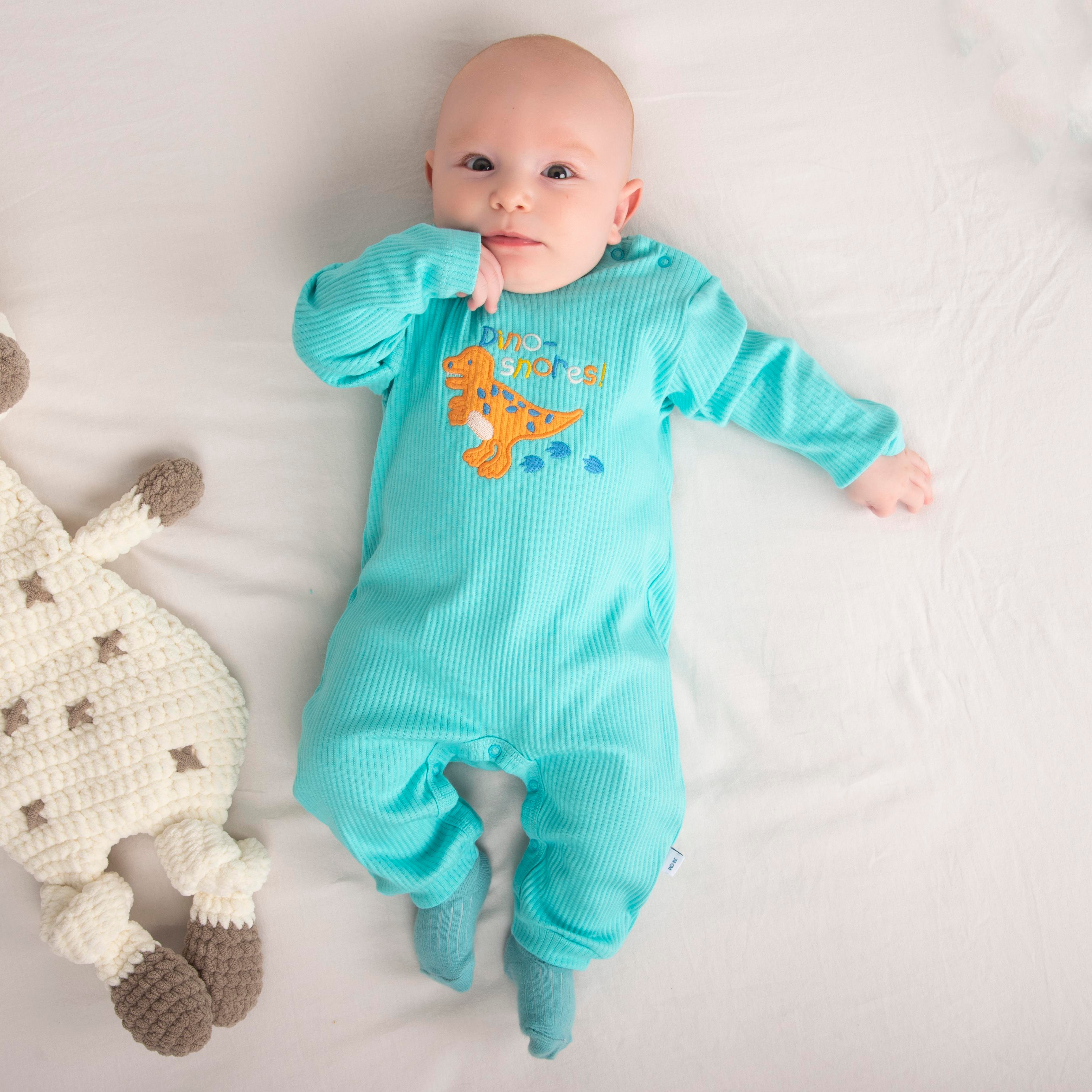 NECİXS ERKEK BEBE DİNOZOR DESENLİ TULUM