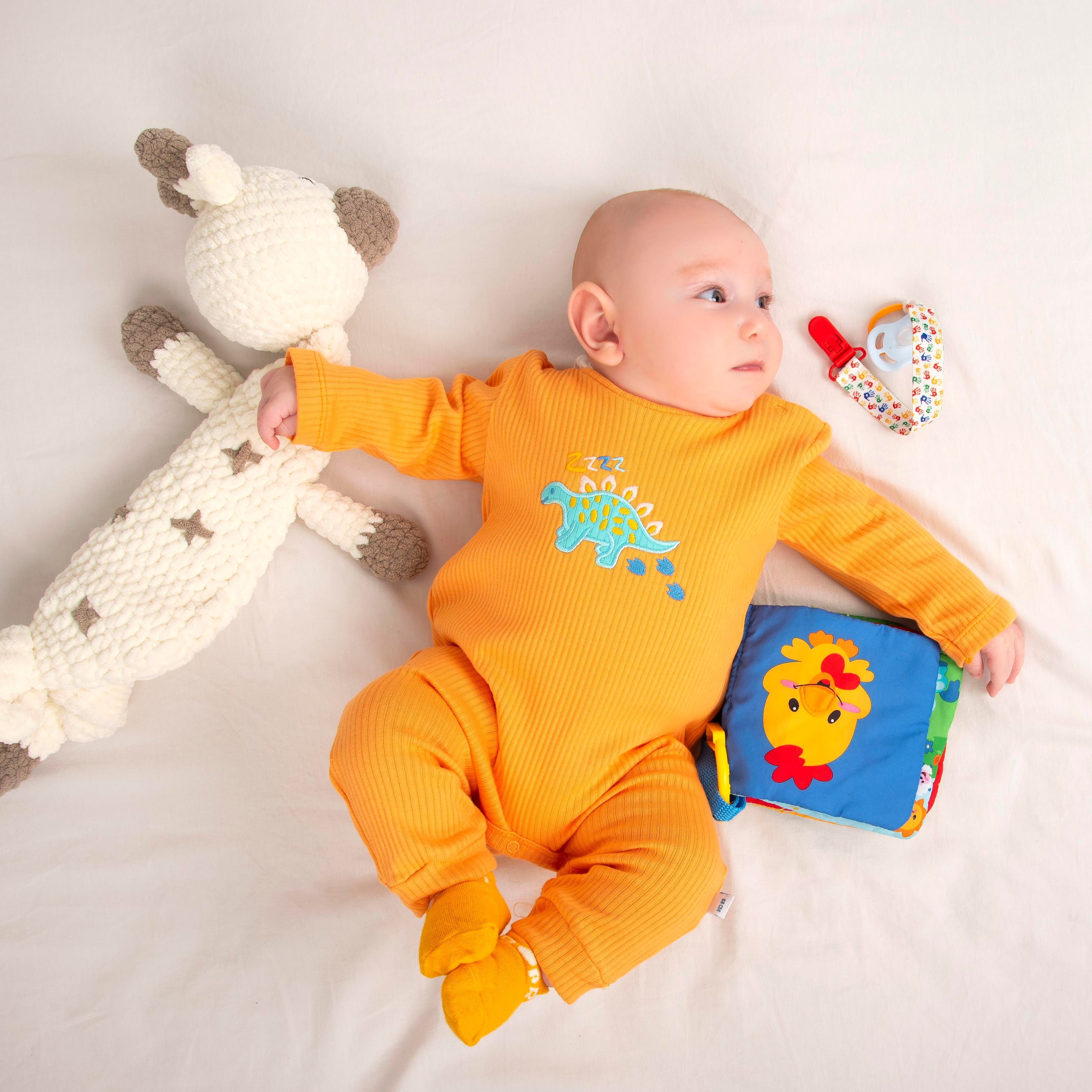 NECİXS ERKEK BEBE DİNOZOR DESENLİ TULUM