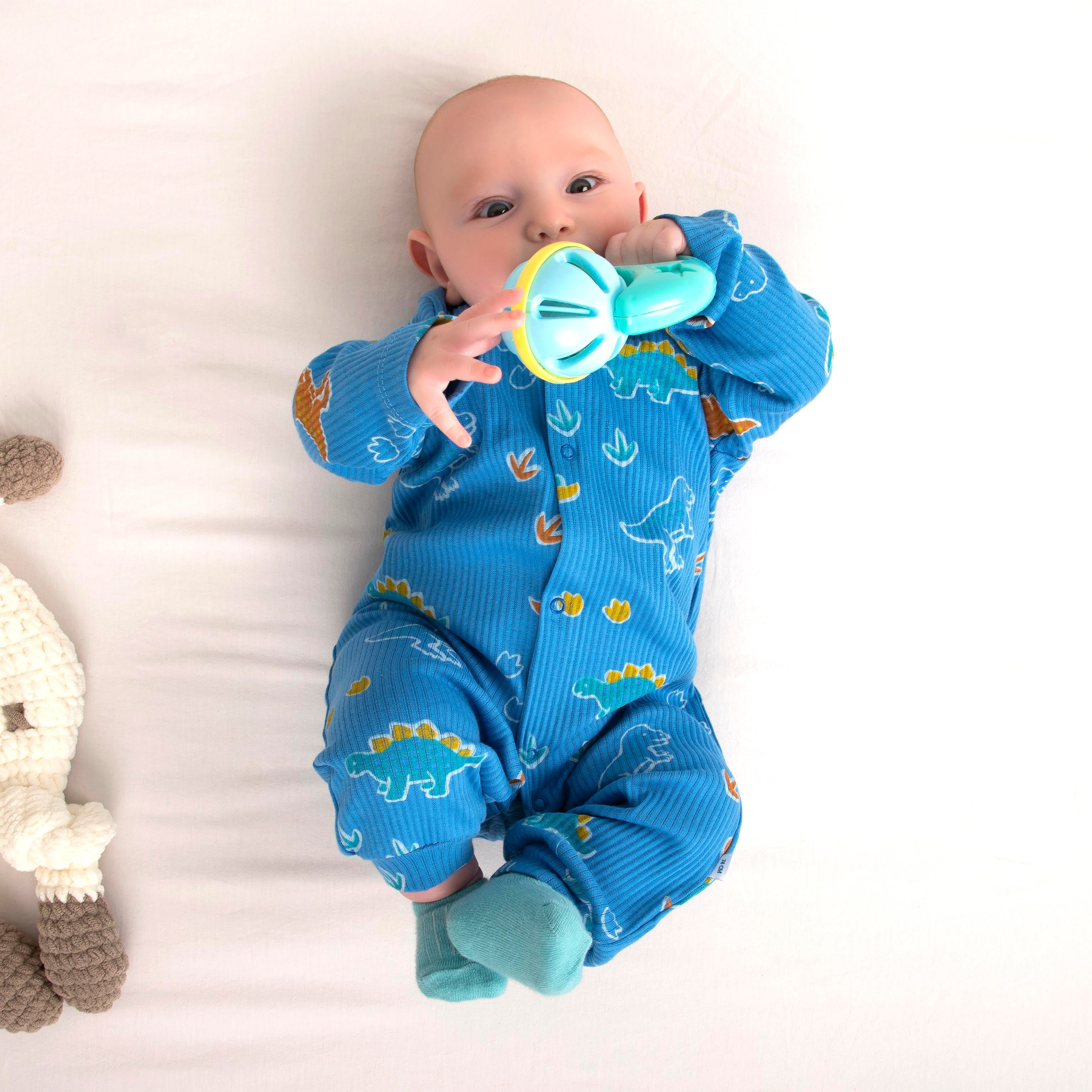 NECİXS ERKEK BEBE DİNOZOR DESENLİ TULUM