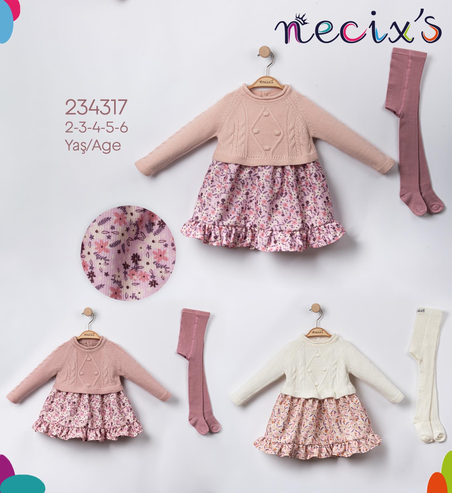 Necix's Filibe Triko Bebek Elbise